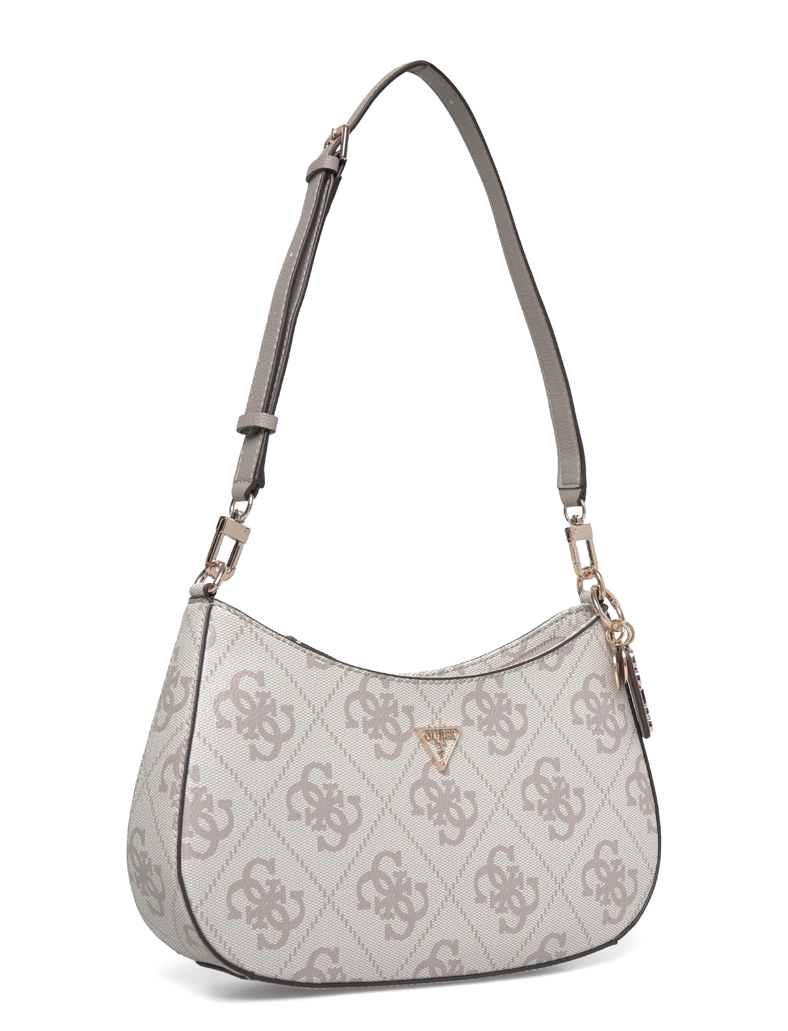 GUESS Noelle Ii Top Zip Shoulder Bag - Cream - ONE SIZE 3