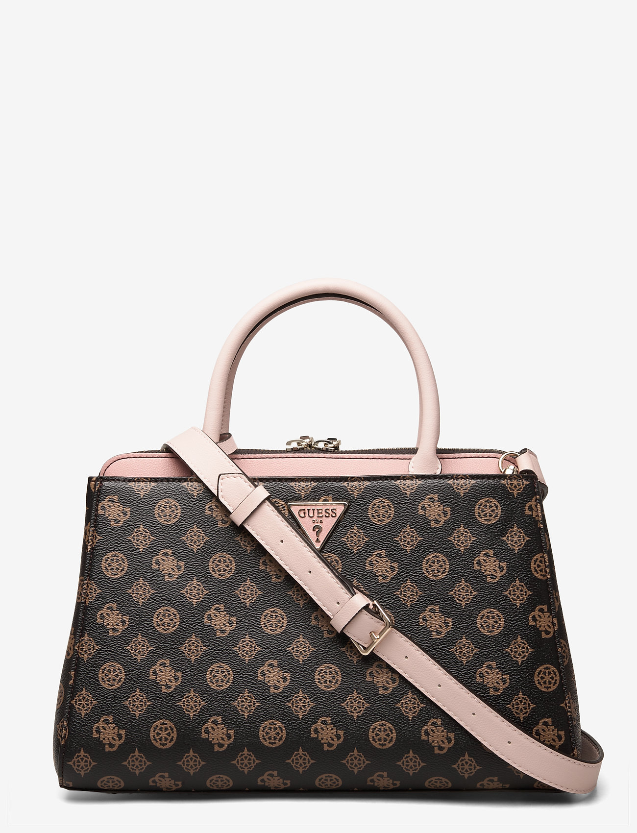 MADDY GIRLFRIEND SATCHEL - BROWN/BLUSH