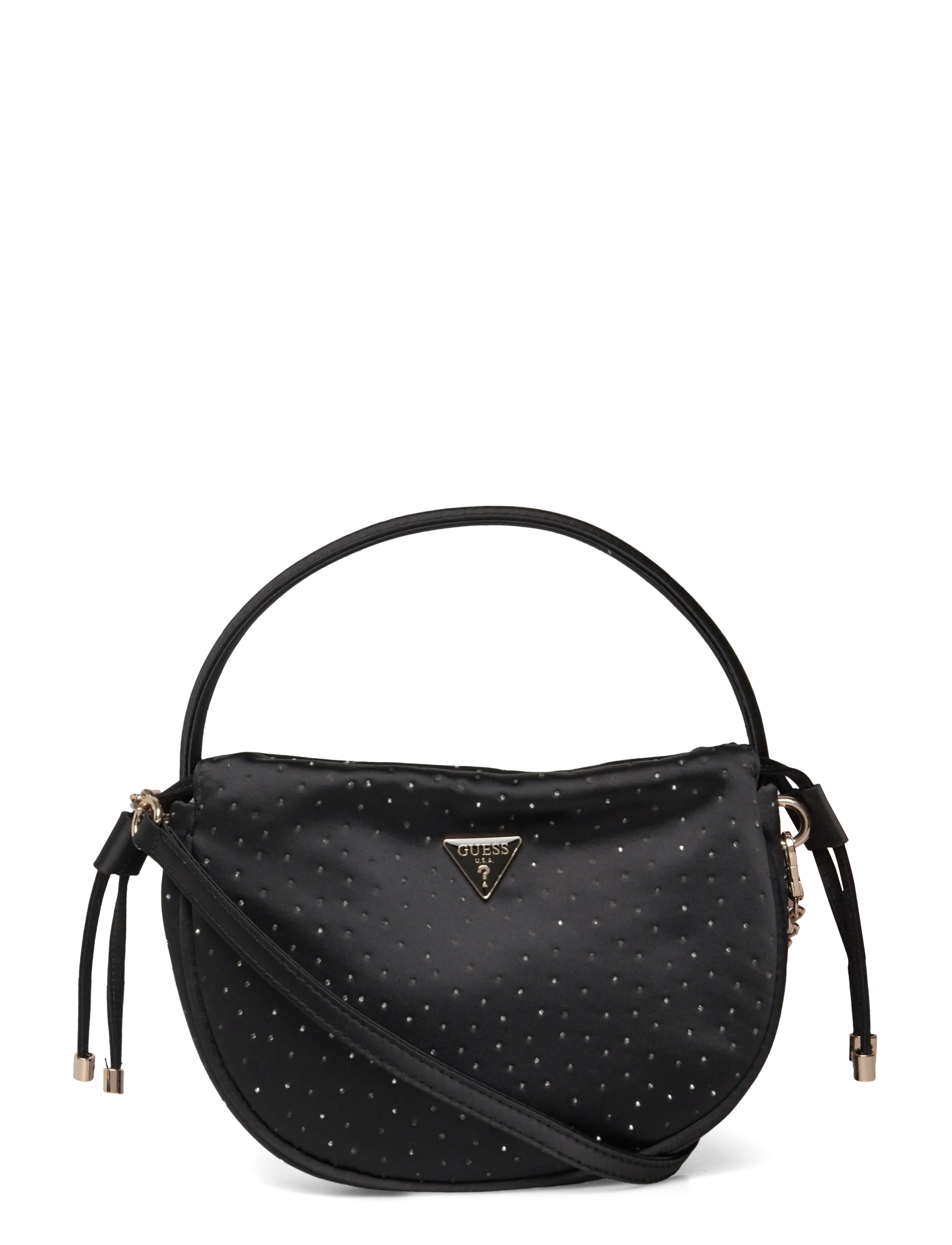 GUESS ELSIE POUCH - Umhängetaschen - BLACK / black