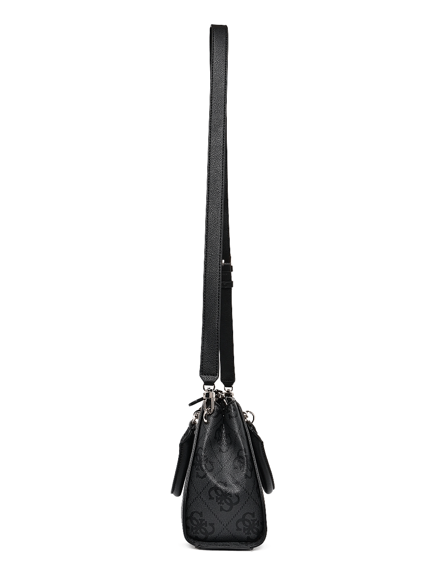 GUESS - NOELLE II LUXURY SATCHEL - alltags-style - coal logo - 3