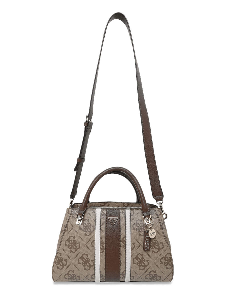 GUESS - NOELLE II LUXURY SATCHEL - everyday style - latte logo/brown - 0