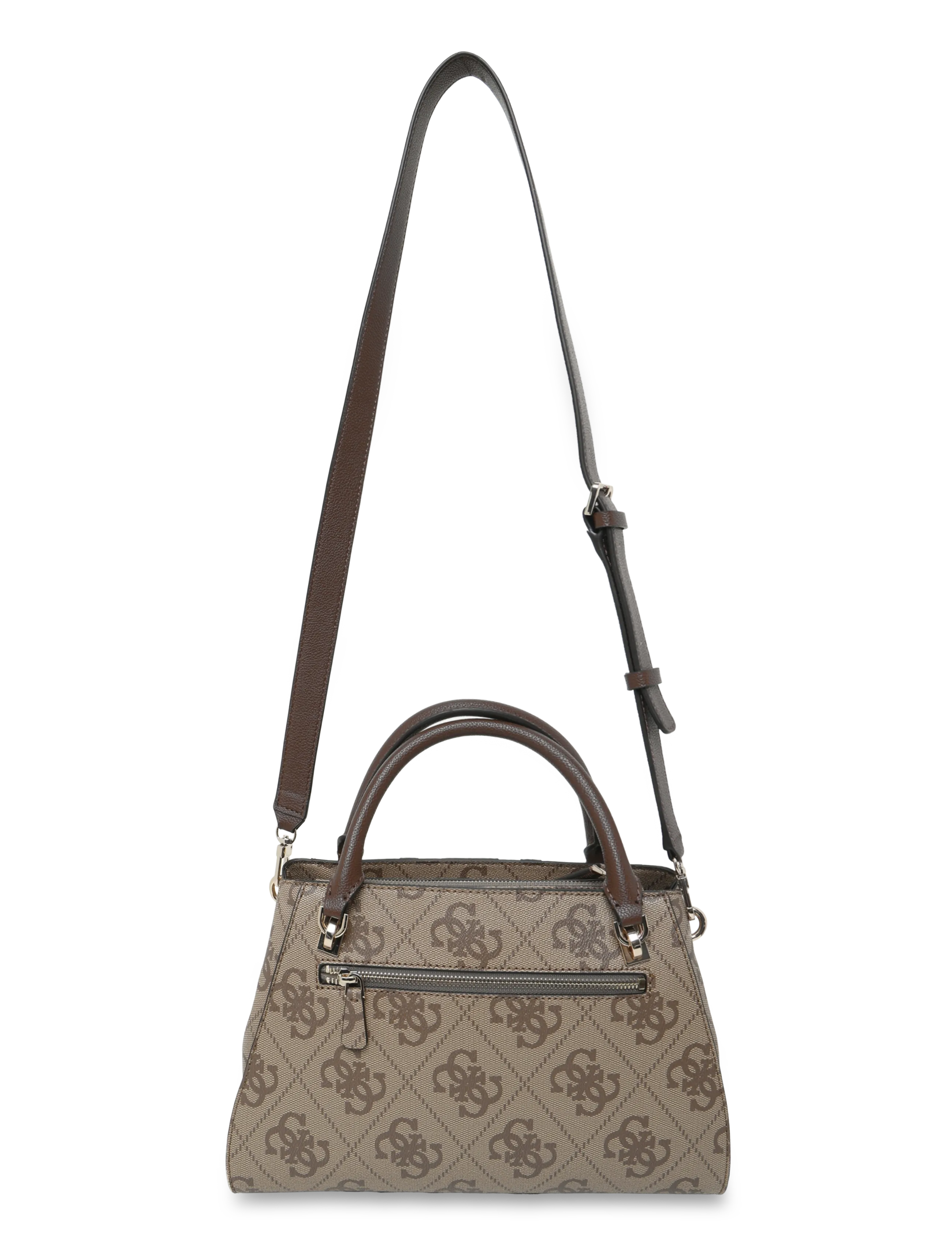 GUESS - NOELLE II LUXURY SATCHEL - everyday style - latte logo/brown - 1