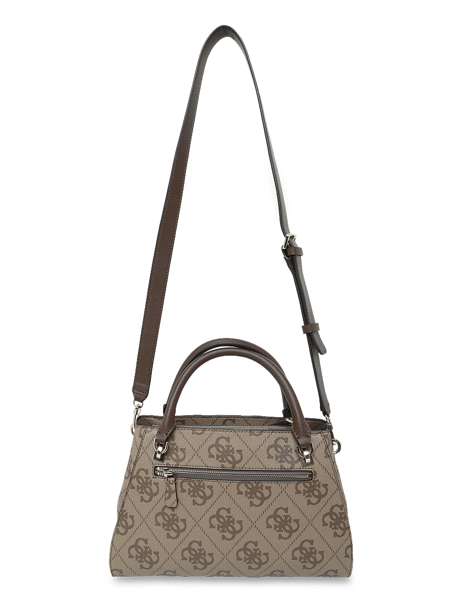 GUESS - NOELLE II LUXURY SATCHEL - everyday style - latte logo/brown - 1