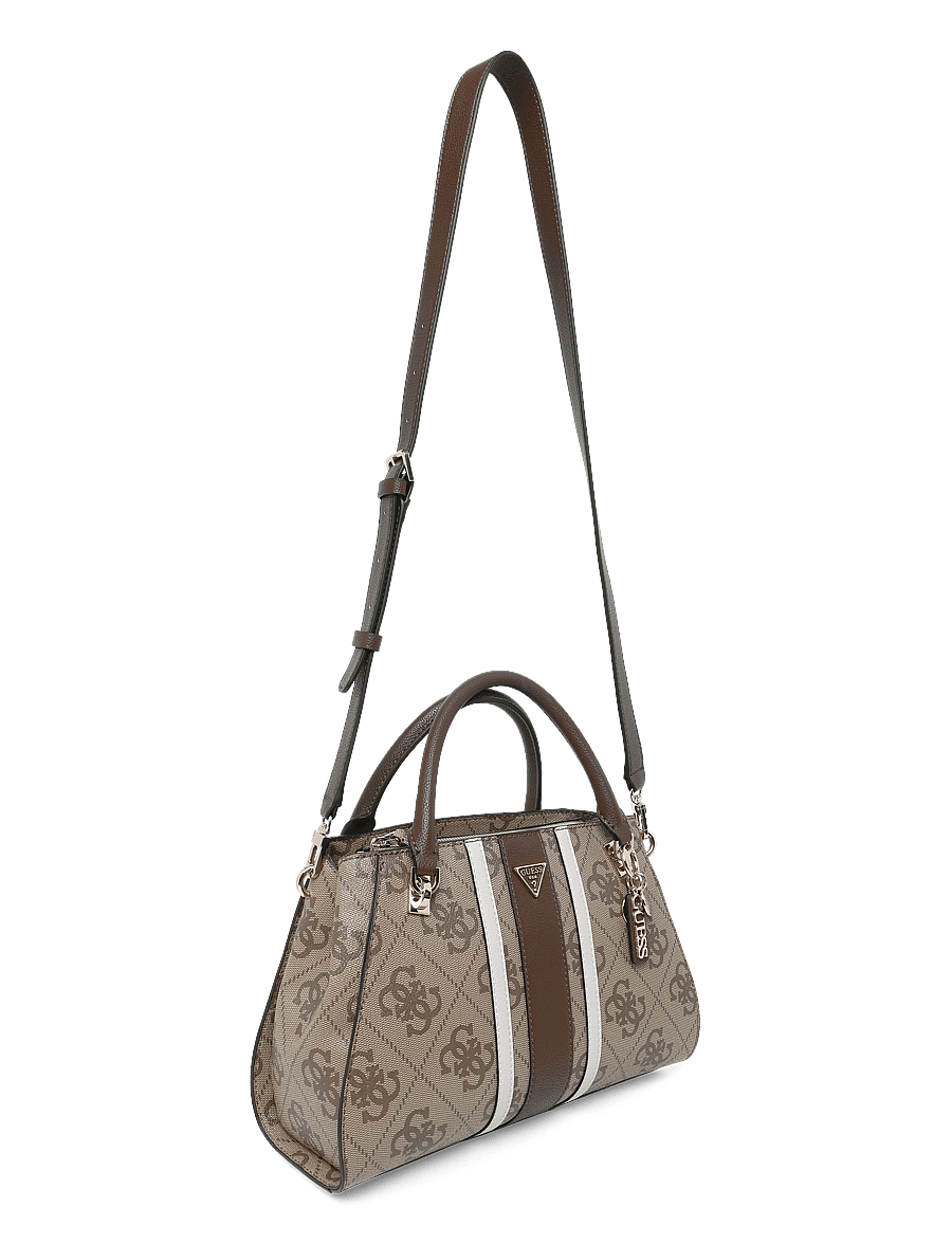 GUESS - NOELLE II LUXURY SATCHEL - everyday style - latte logo/brown - 2