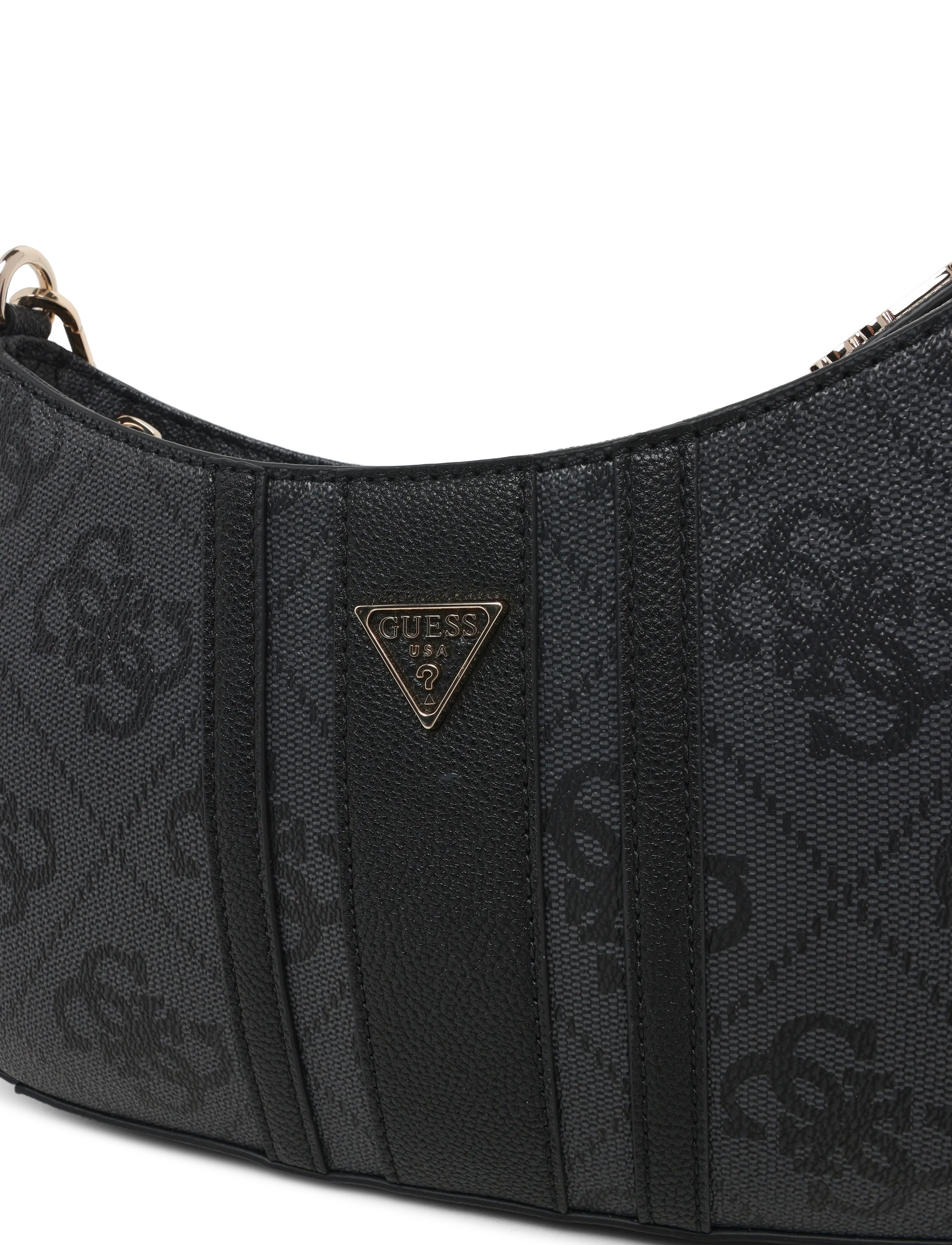 GUESS - NOELLE II TOP ZIP SHOULDER BAG - vardagsstil - coal logo - 2
