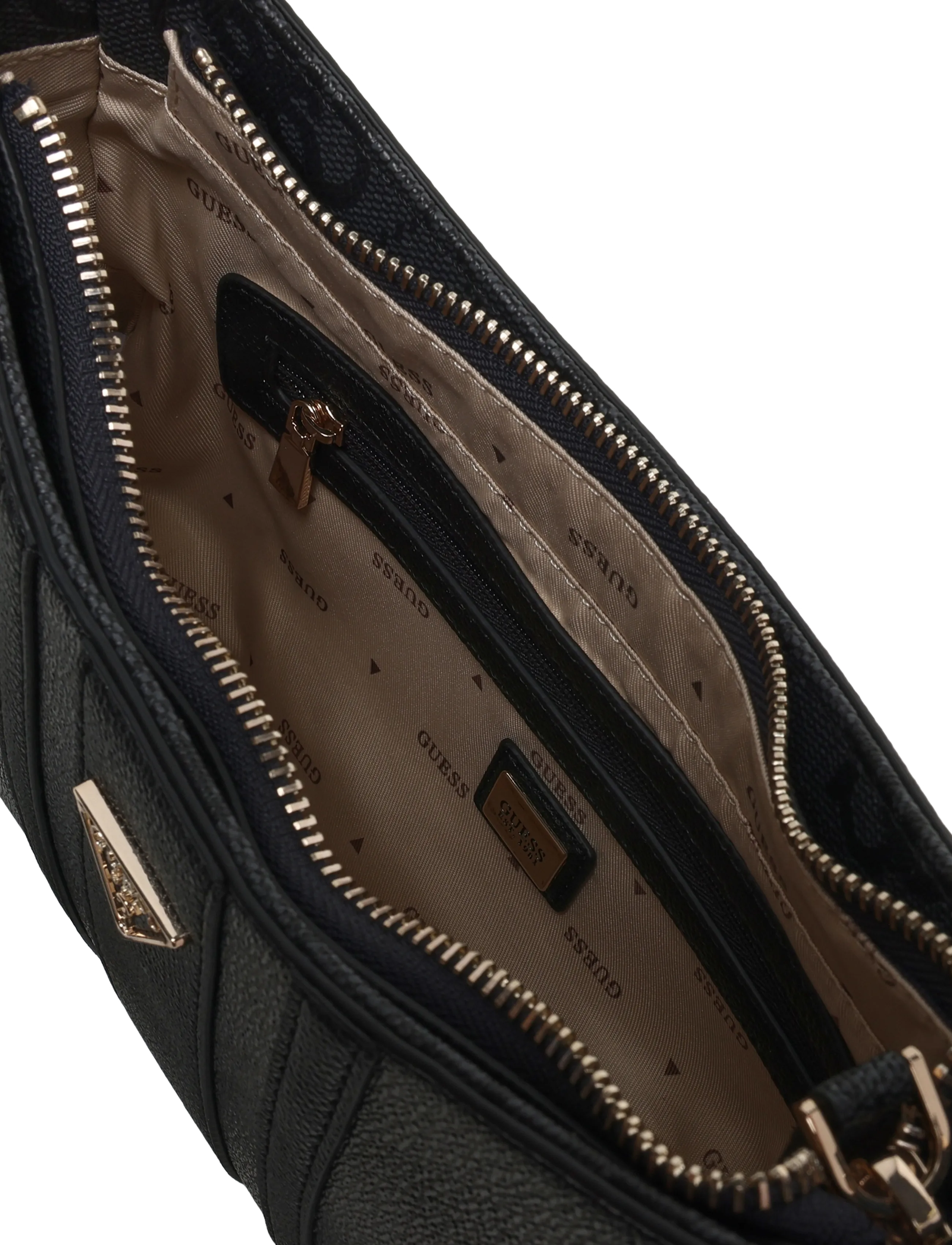 GUESS - NOELLE II TOP ZIP SHOULDER BAG - vardagsstil - coal logo - 3