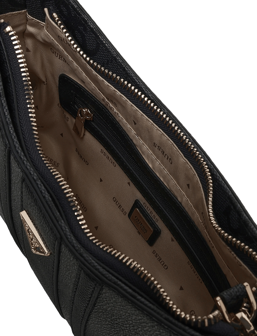 GUESS - NOELLE II TOP ZIP SHOULDER BAG - everyday style - coal logo - 3