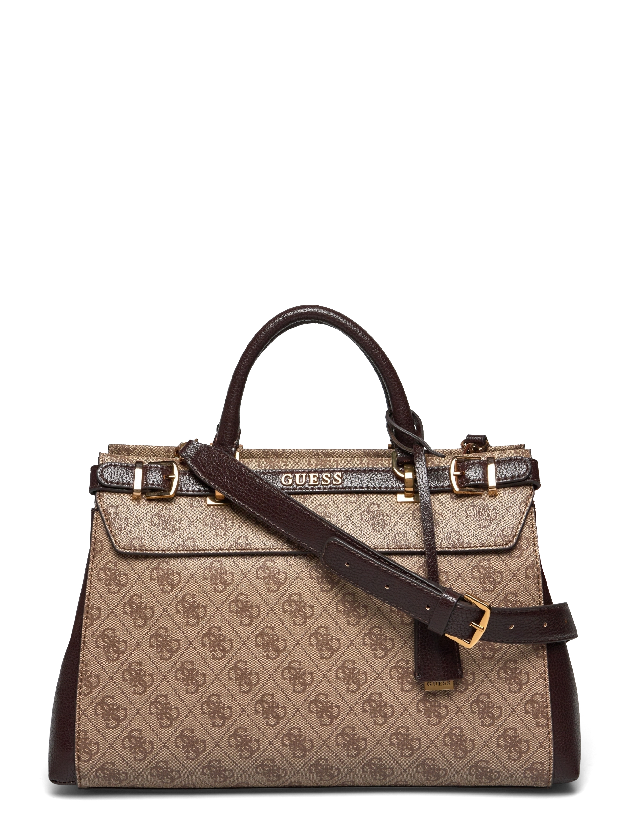 SESTRI LOGO LUXURY SATCHEL - LATTE LOGO