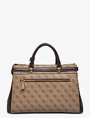 GUESS - SESTRI LOGO LUXURY SATCHEL - party wear at outlet prices - latte logo/brown - 1