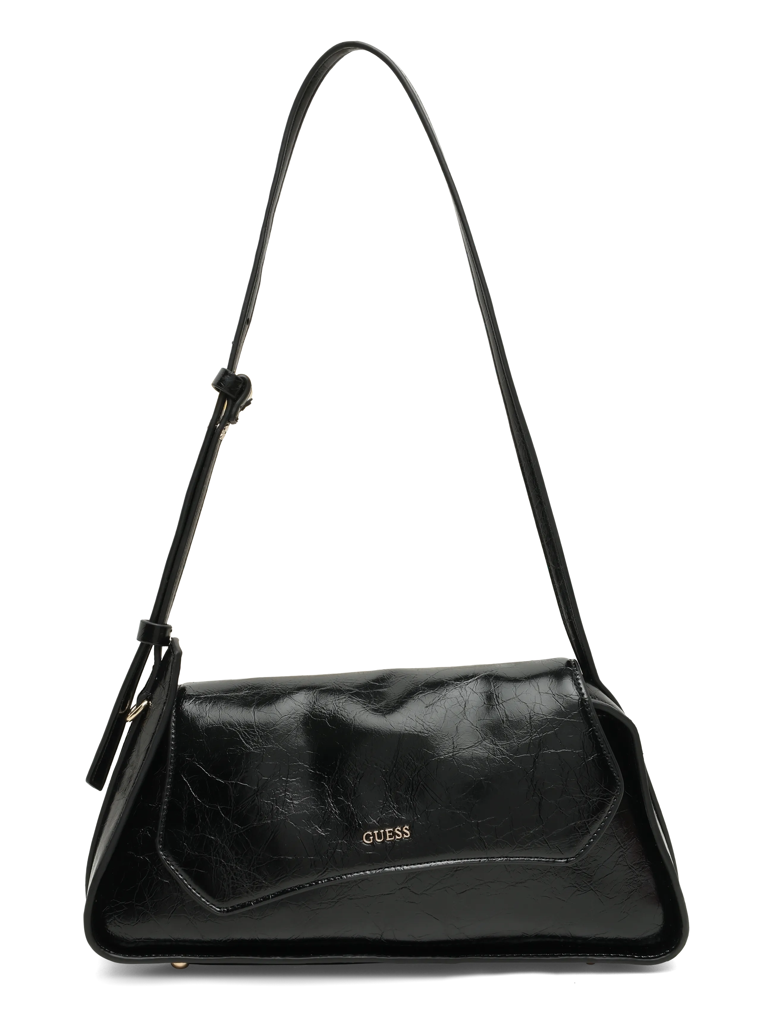 GUESS Xena Flap Shoulder Bag, One Size, Black, Tasker > Små Skuldertasker-Crossbody-Tasker, Dame