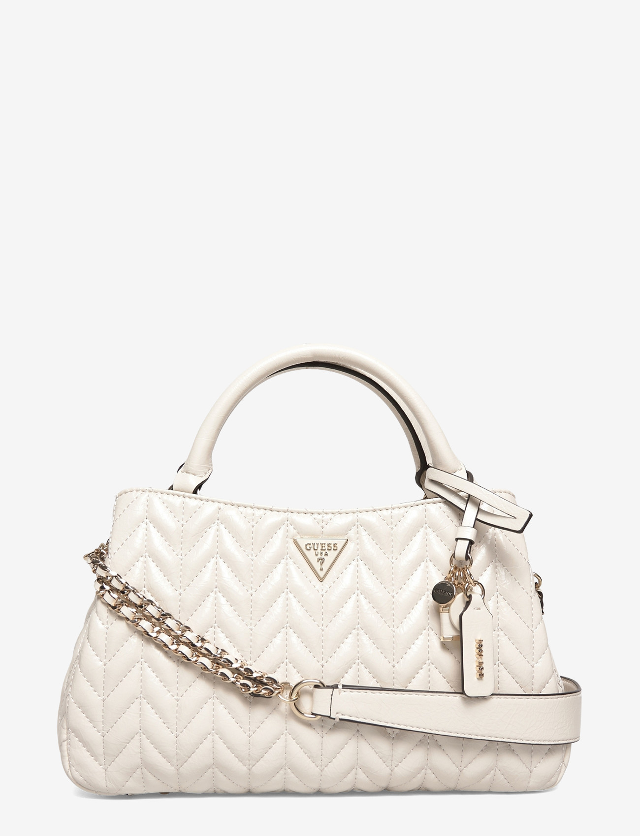 GUESS - CHERYL TRIPLE COMP SATCHEL - alltags-style - stone - 0