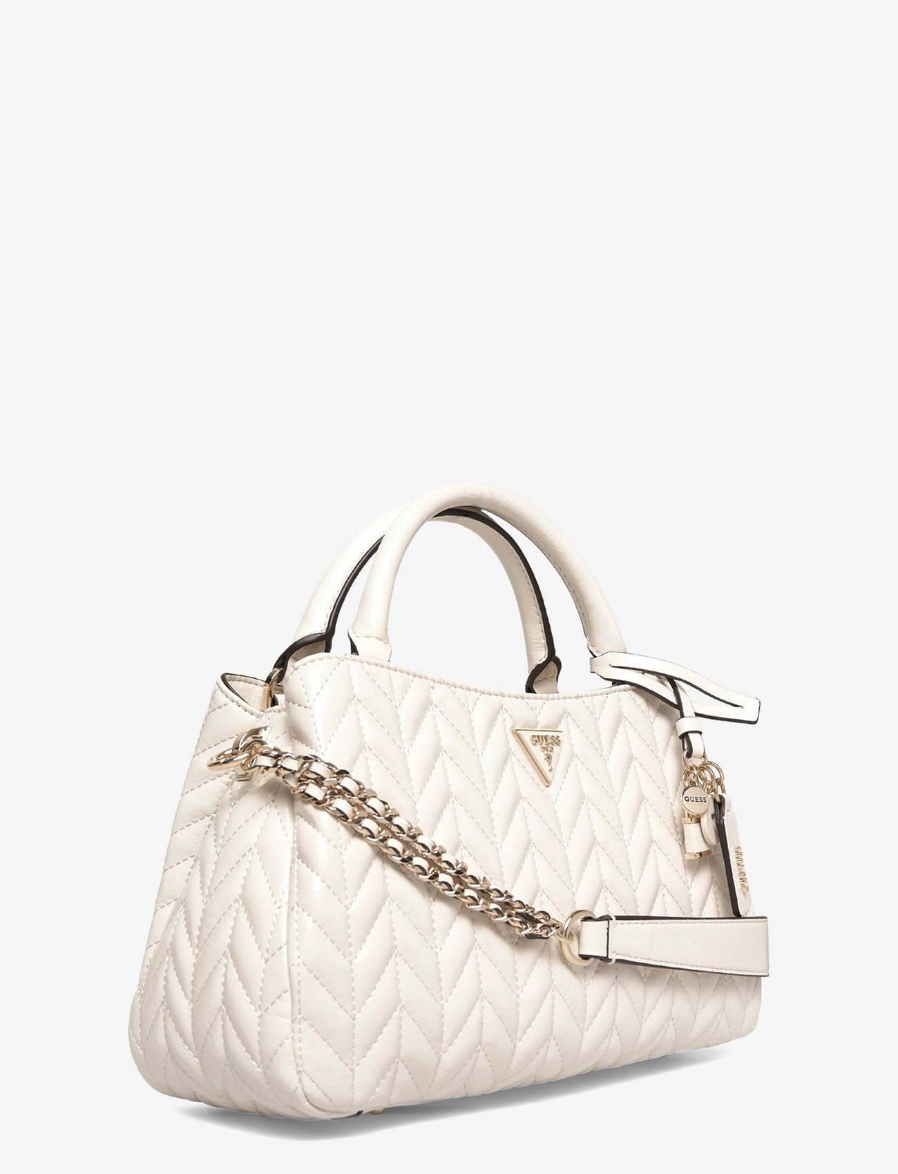 GUESS - CHERYL TRIPLE COMP SATCHEL - alltags-style - stone - 2