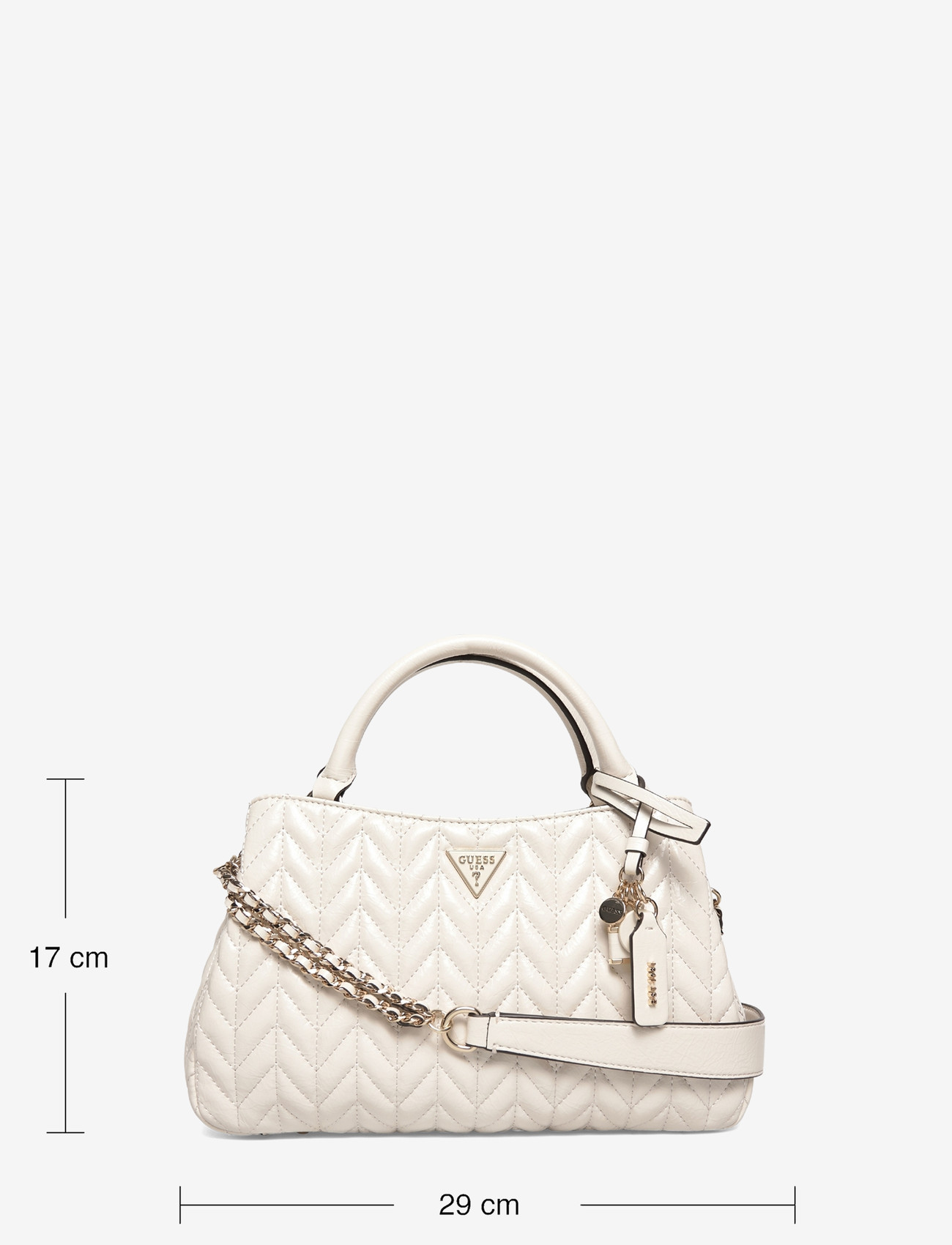 GUESS - CHERYL TRIPLE COMP SATCHEL - alltags-style - stone - 3