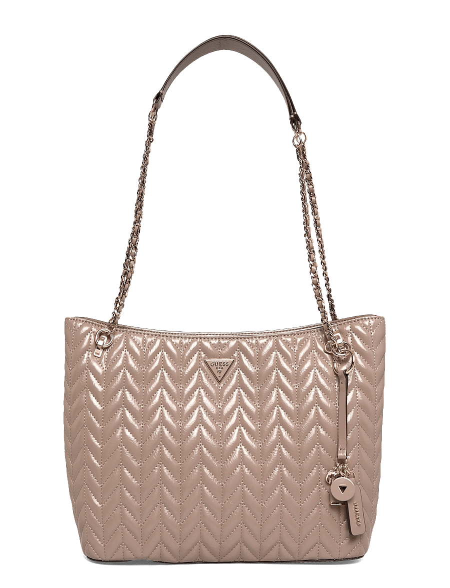 GUESS - CHERYL 2 COMP TOTE - torby tote - dark taupe - 0