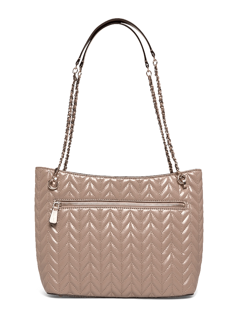 GUESS - CHERYL 2 COMP TOTE - tote bags - dark taupe - 1