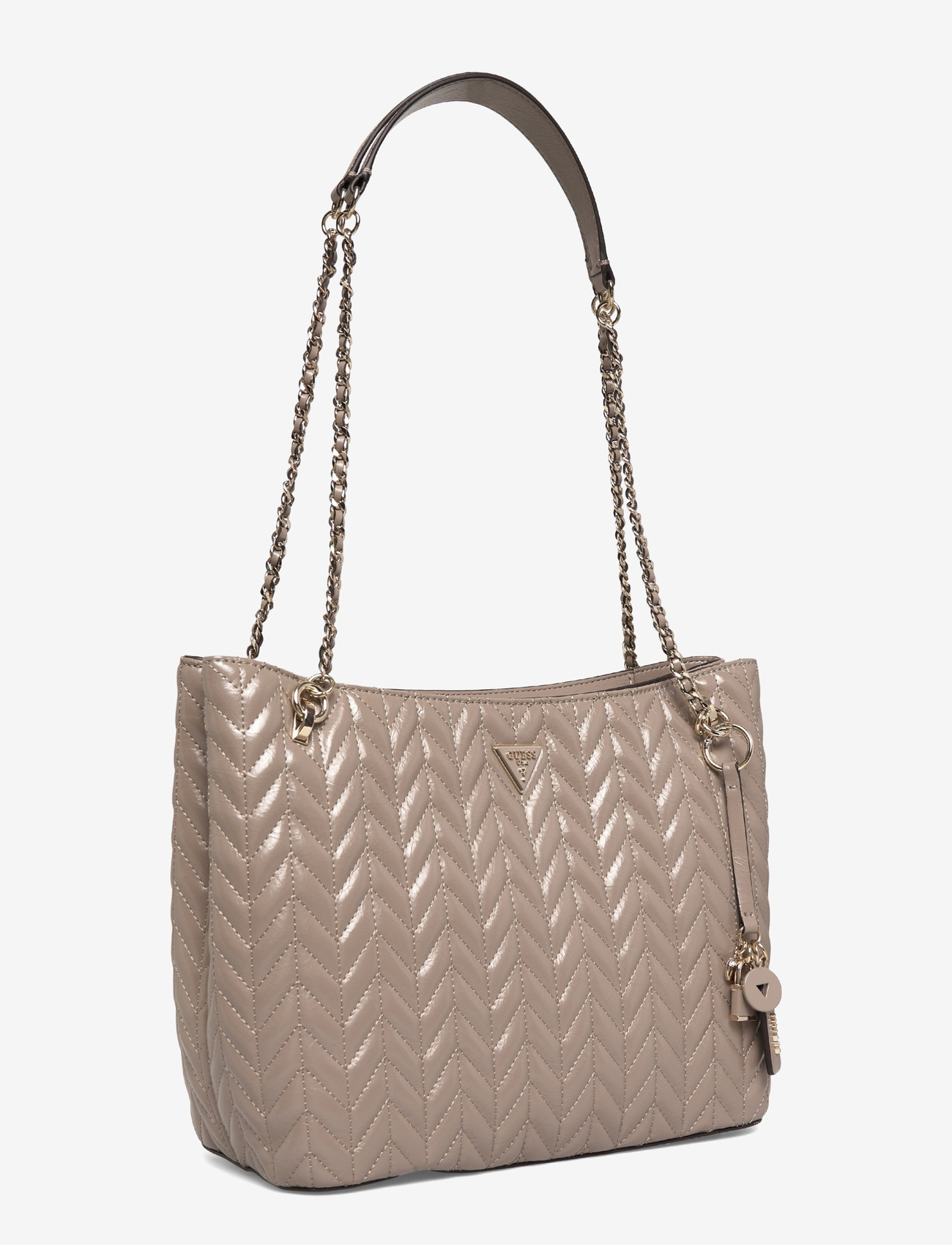 GUESS - CHERYL 2 COMP TOTE - tote bags - dark taupe - 2