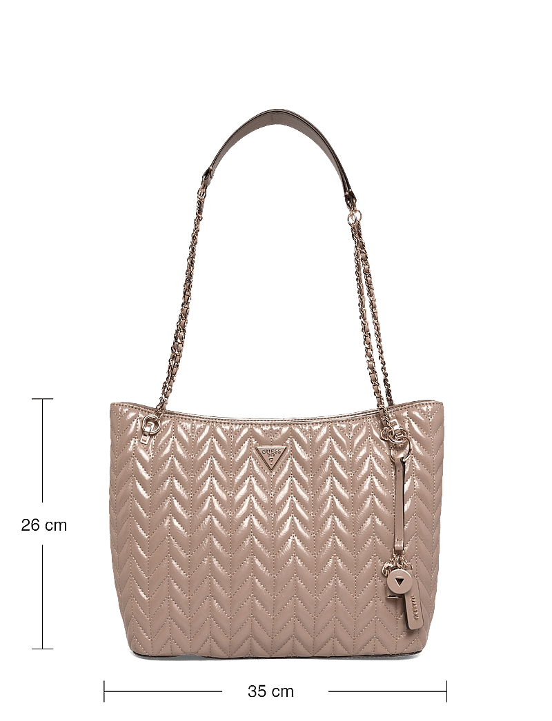 GUESS - CHERYL 2 COMP TOTE - tote bags - dark taupe - 3