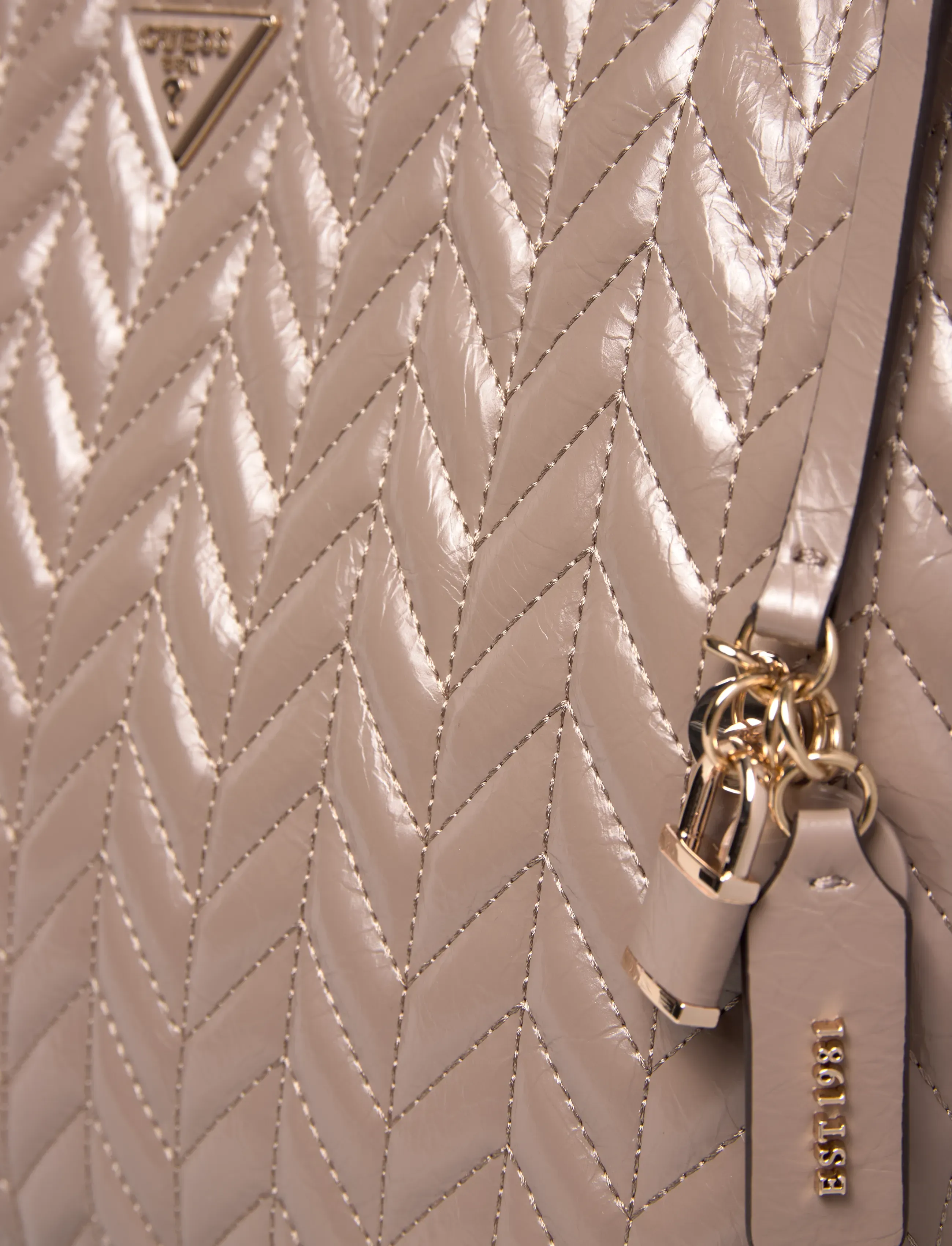 GUESS - CHERYL 2 COMP TOTE - torby tote - dark taupe - 4