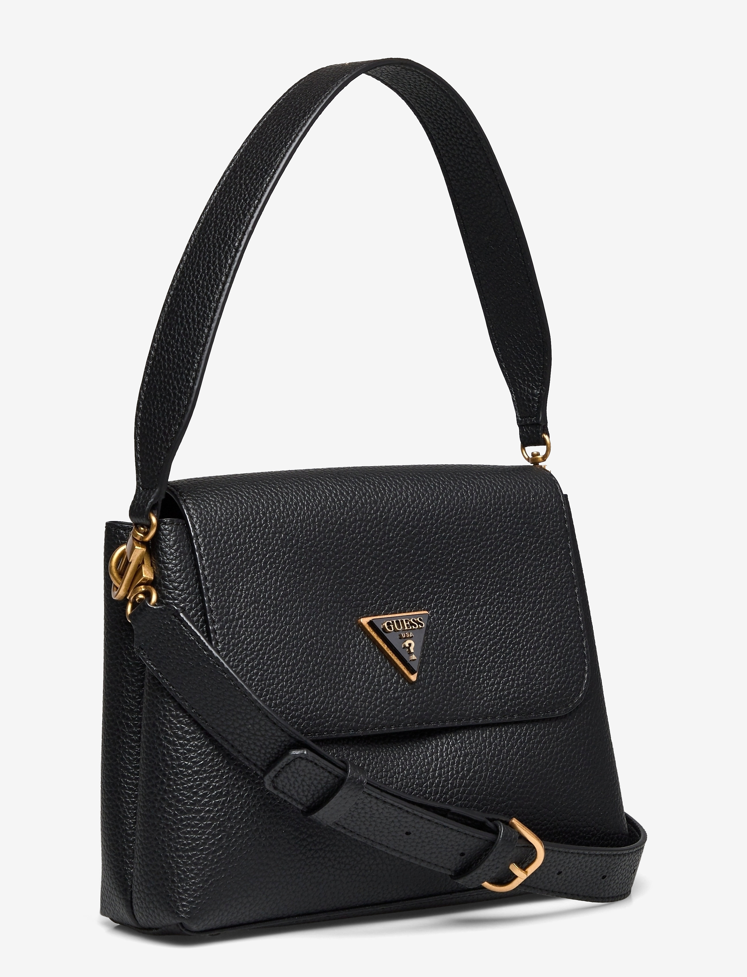 GUESS - DOWNTOWN CHIC FLAP SHLDR BAG - black - 2