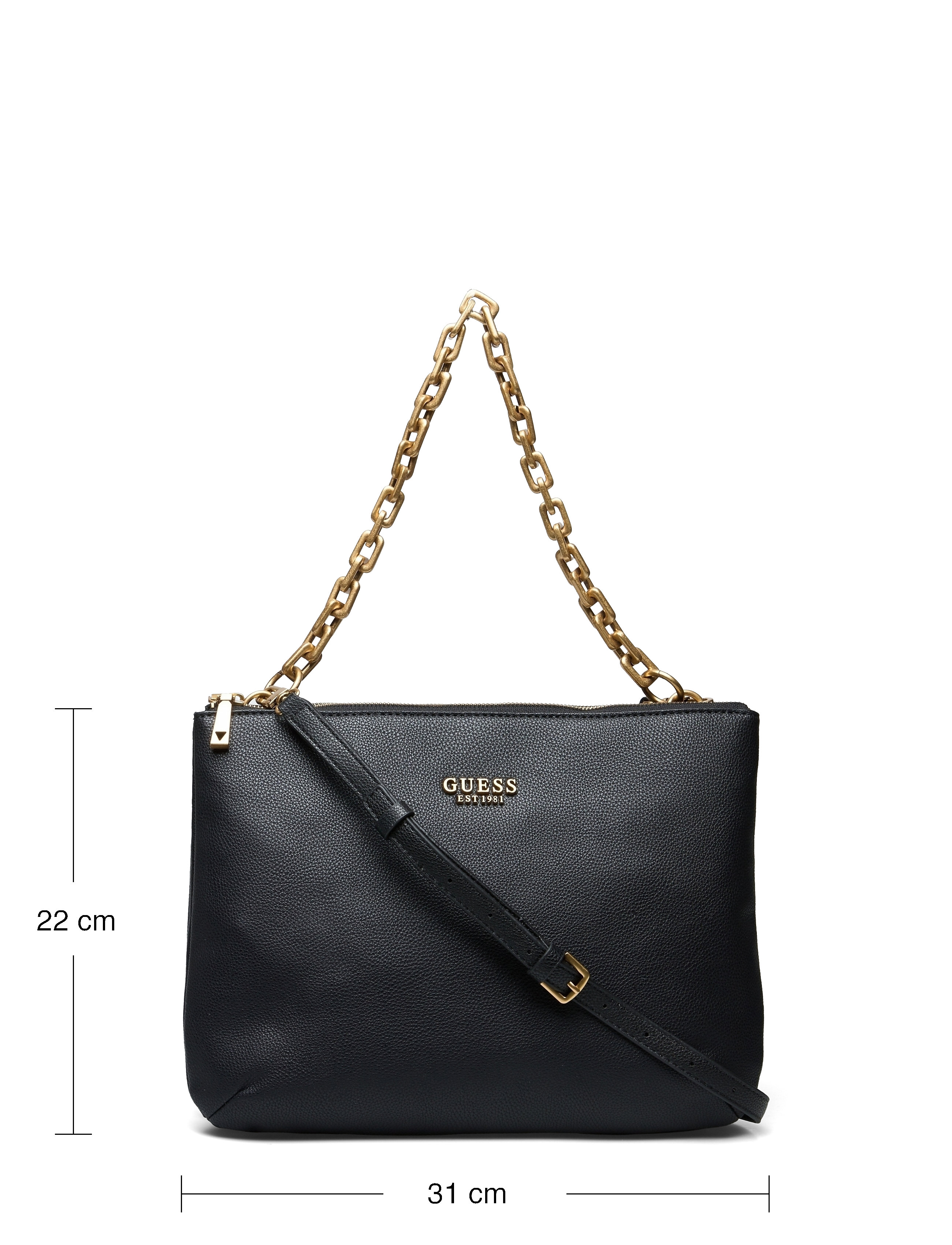 GUESS - TURIN STATUS SHOULDER BAG - black - 4