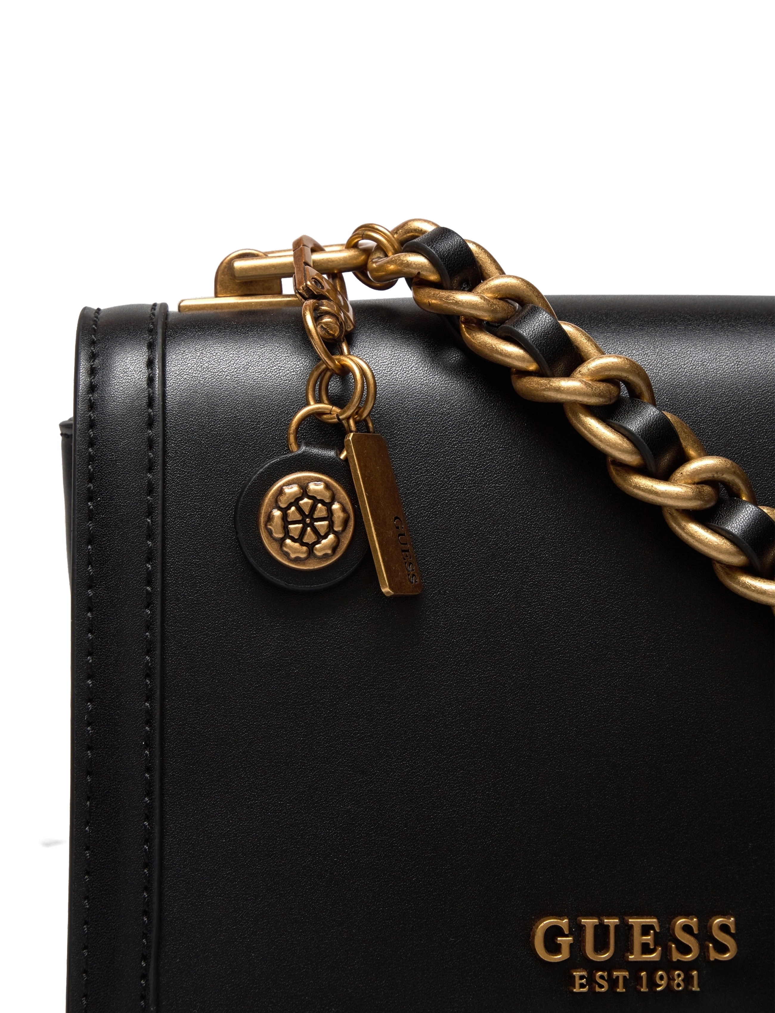 GUESS - ABEY CROSSBODY FLAP - black - 3