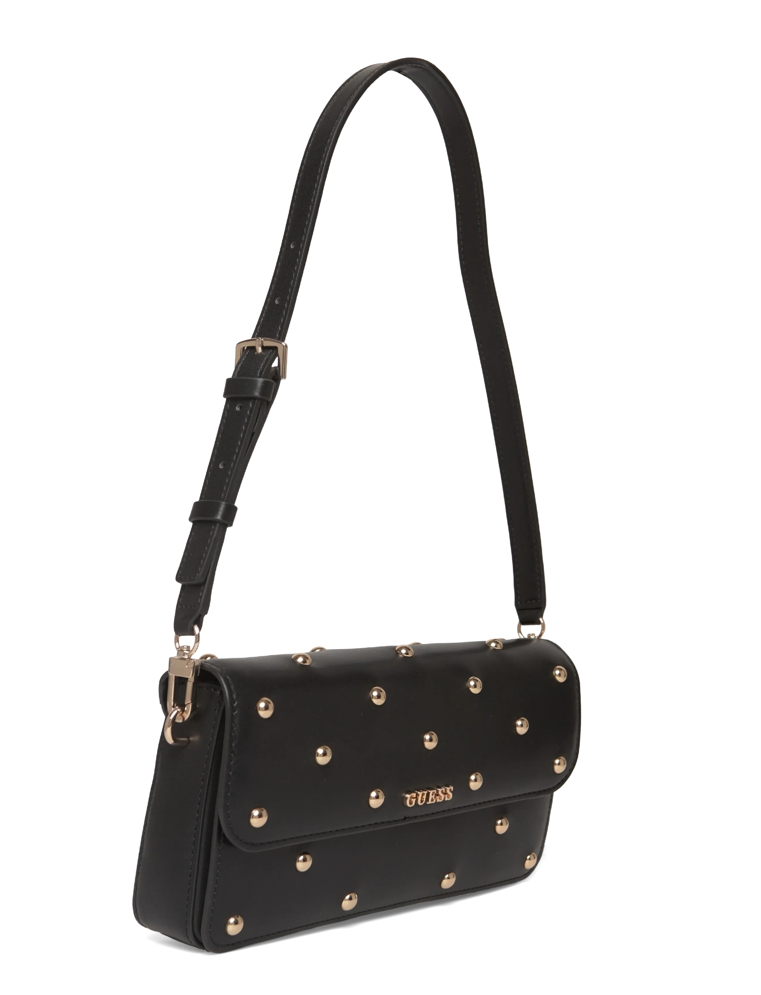 GUESS - SADIE FLAP SHOULDER BAG - everyday style - black - 2