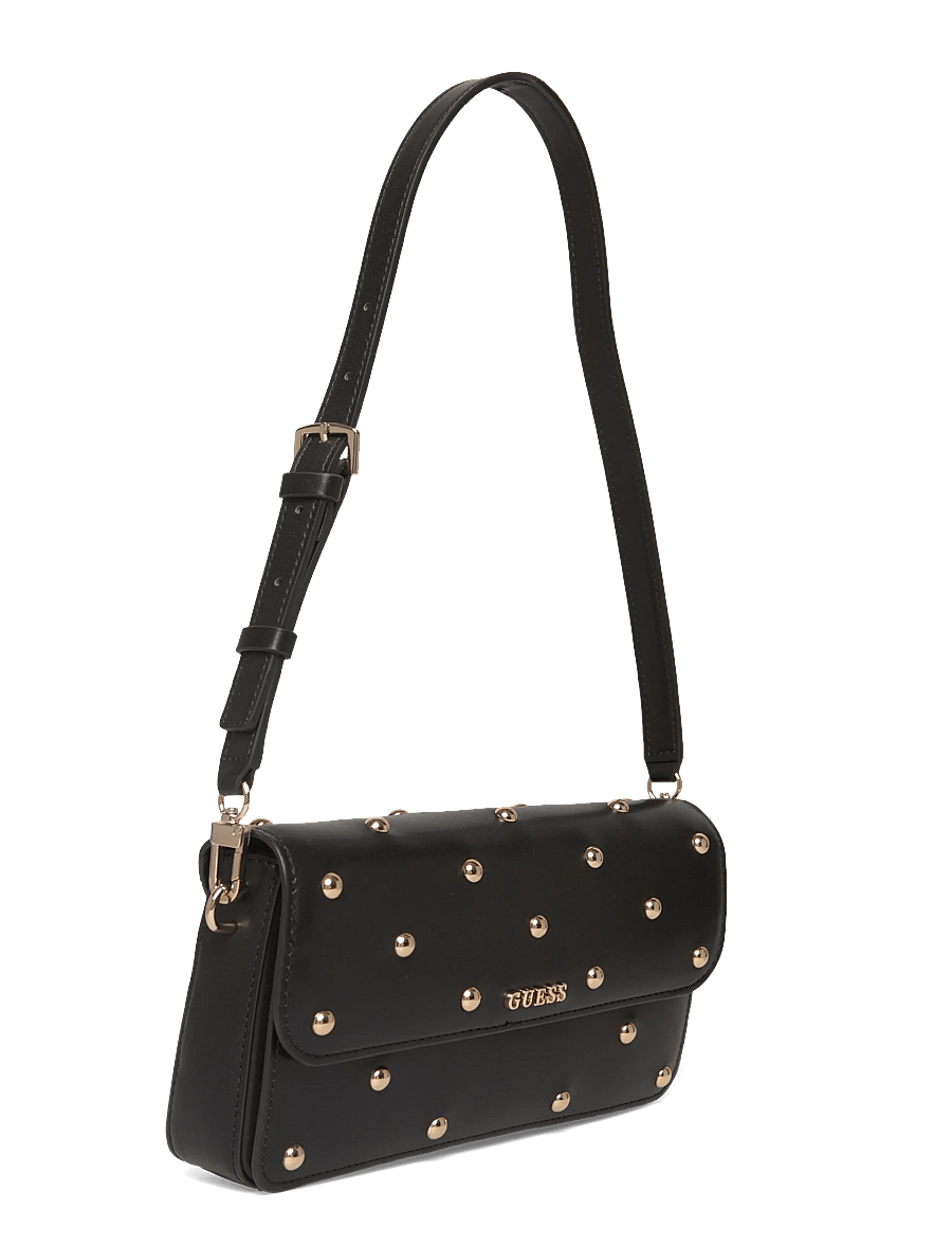 GUESS - SADIE FLAP SHOULDER BAG - everyday style - black - 2