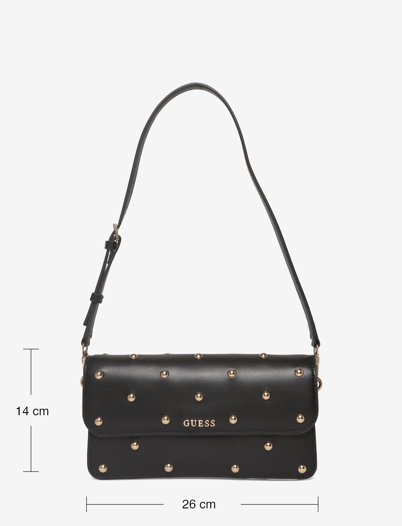GUESS - SADIE FLAP SHOULDER BAG - hverdagsstil - black - 3