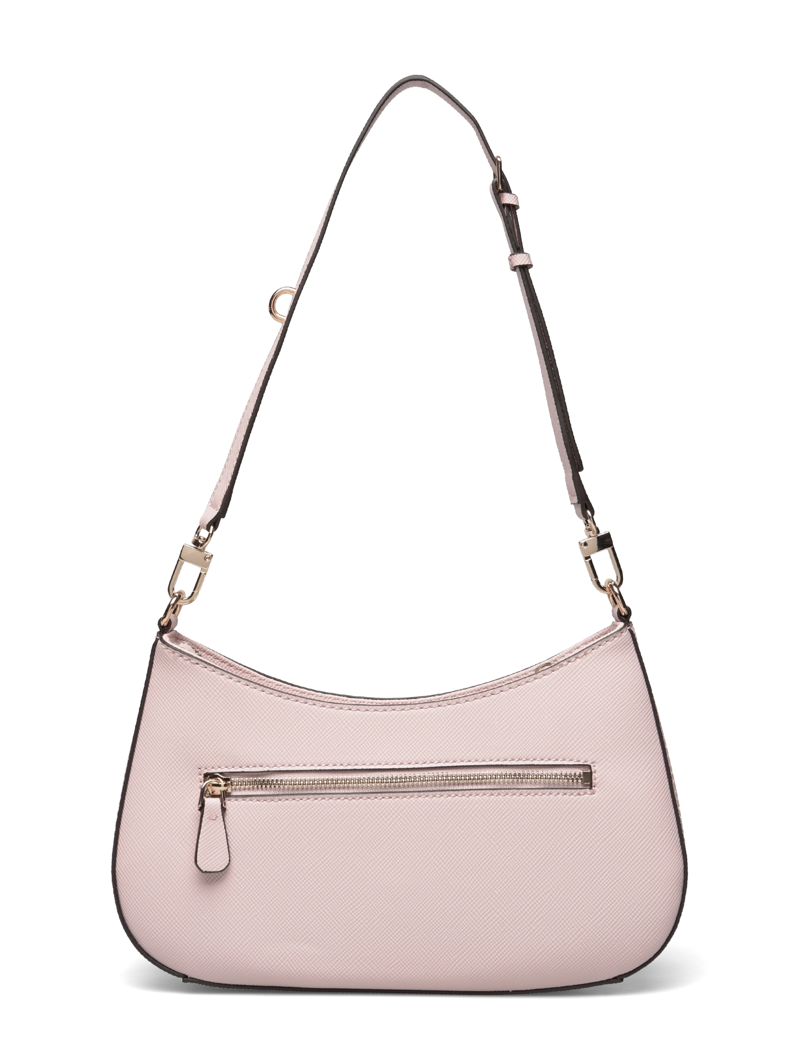 GUESS - ALEXIE TOP ZIP SHOULDER BAG - light rose - 1