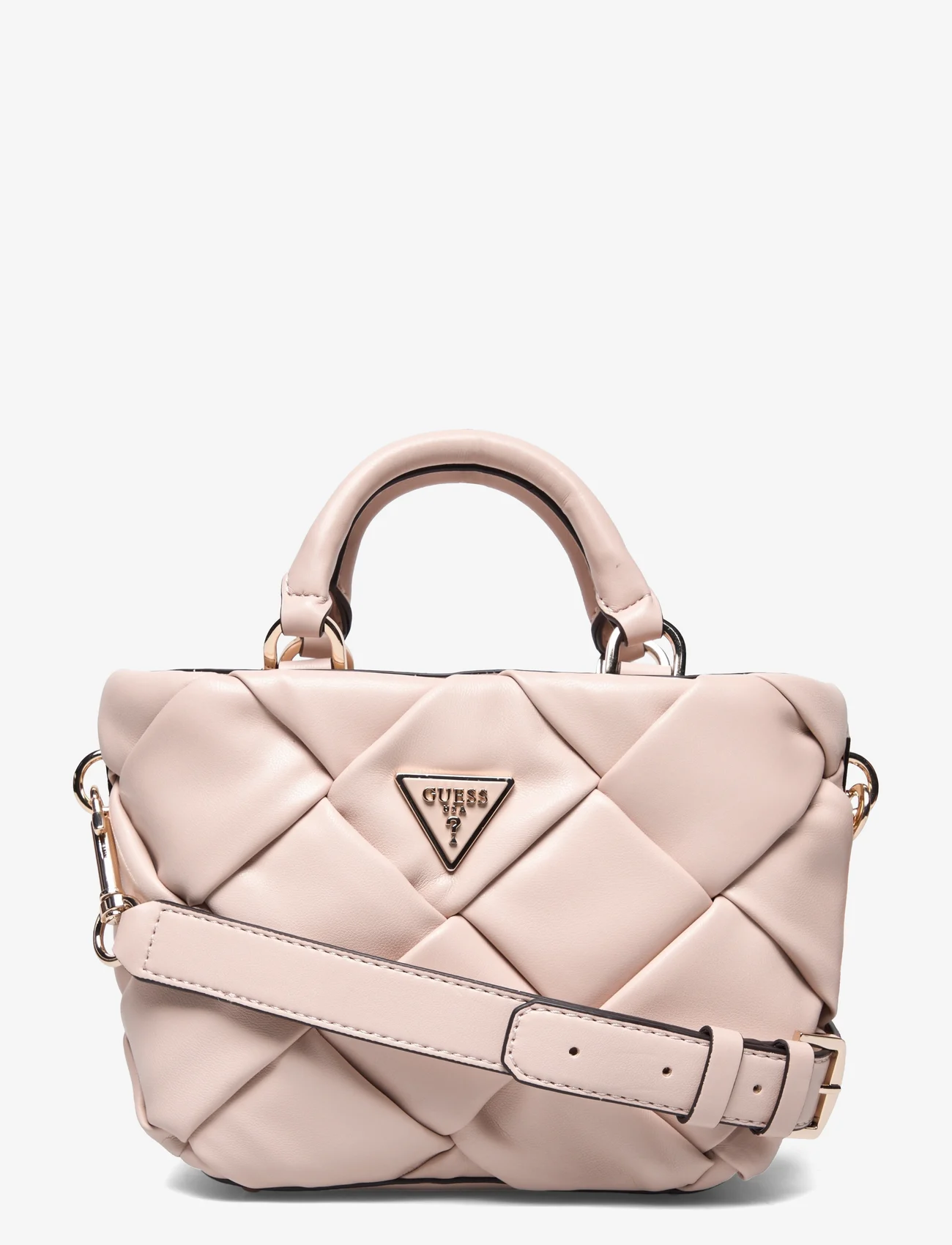 GUESS - ZAINA MINI SATCHEL - festmode zu outlet-preisen - stone - 0