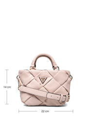 GUESS - ZAINA MINI SATCHEL - party wear at outlet prices - stone - 5