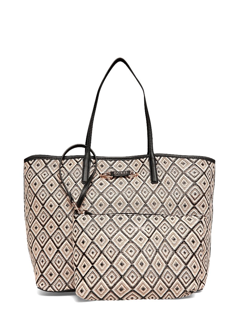 GUESS - SOPHIA LARGE 2 IN 1 TOTE - tote bags - black - 0