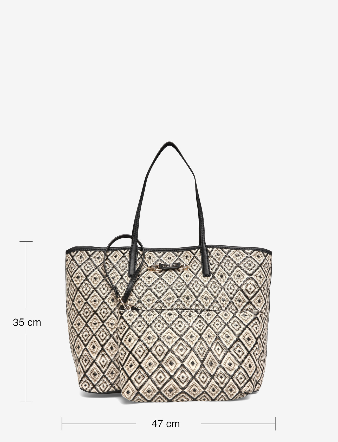 GUESS - SOPHIA LARGE 2 IN 1 TOTE - tote bags - black - 3
