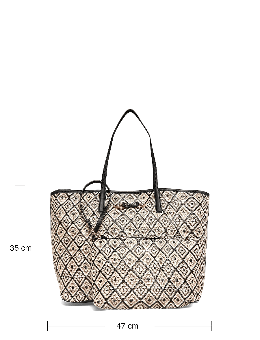 GUESS - SOPHIA LARGE 2 IN 1 TOTE - tote bags - black - 3
