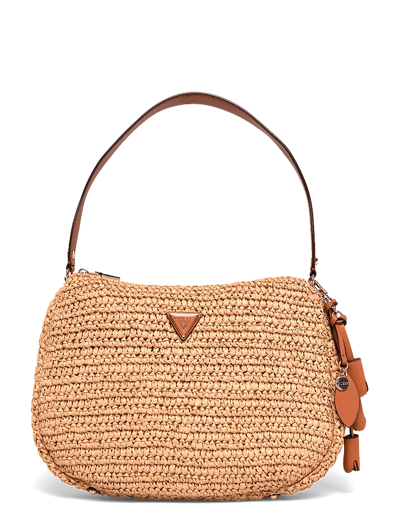 GUESS - OFELIA HOBO SHOULDER BAG - hverdags stil - natural/cognac - 0