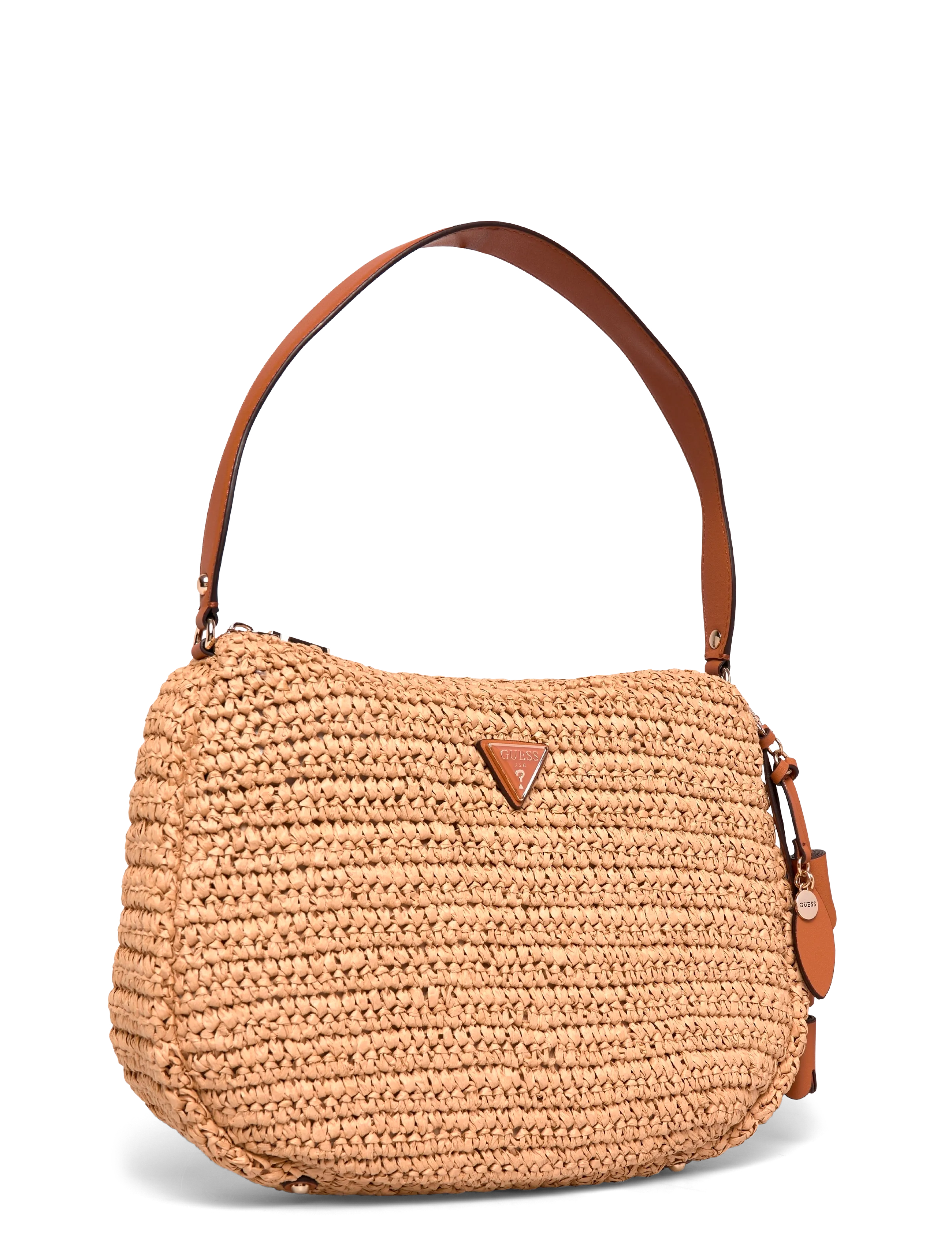 GUESS - OFELIA HOBO SHOULDER BAG - festtøj til outletpriser - natural/cognac - 2