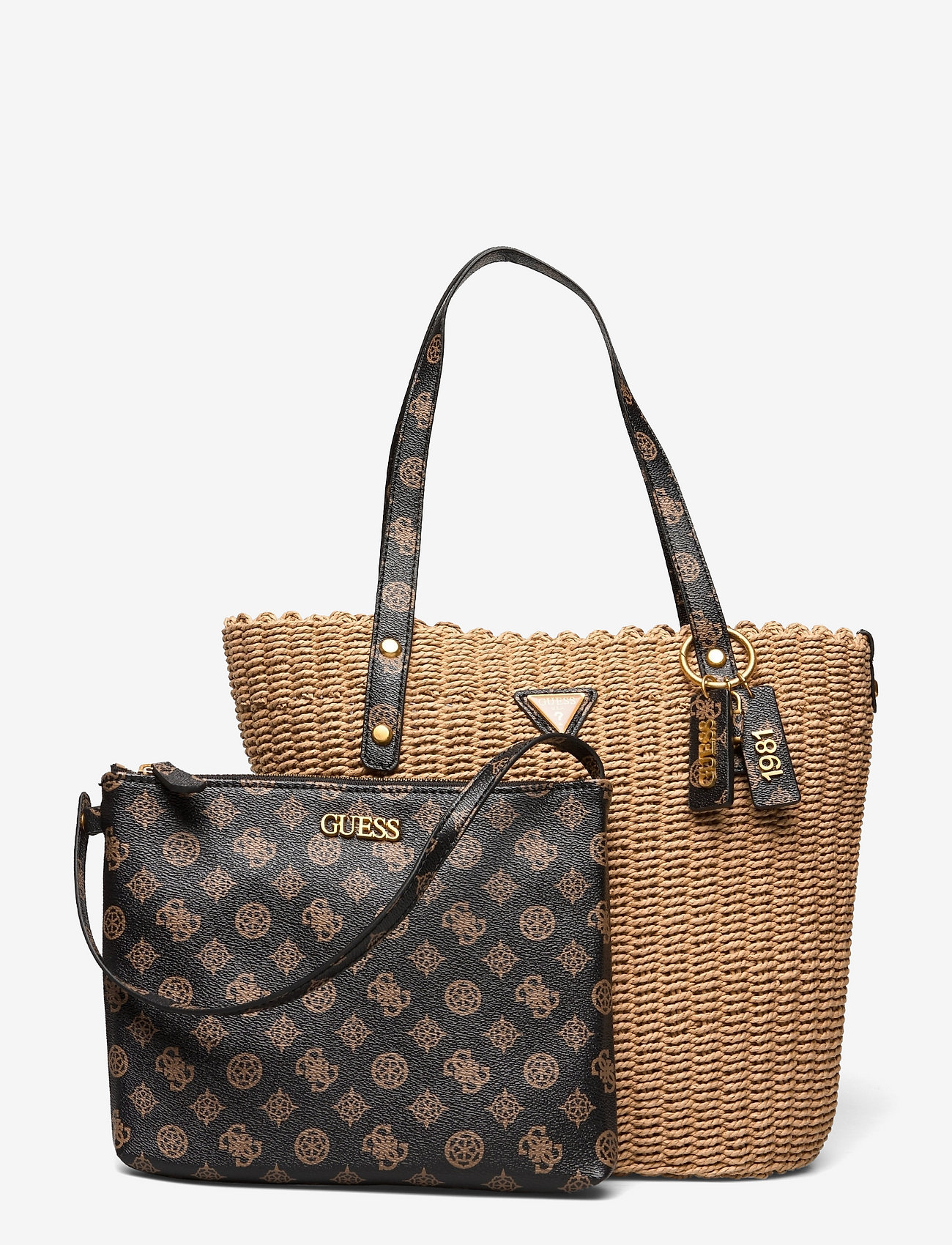 GUESS - LILICA SHOPPER - brown logo - 0