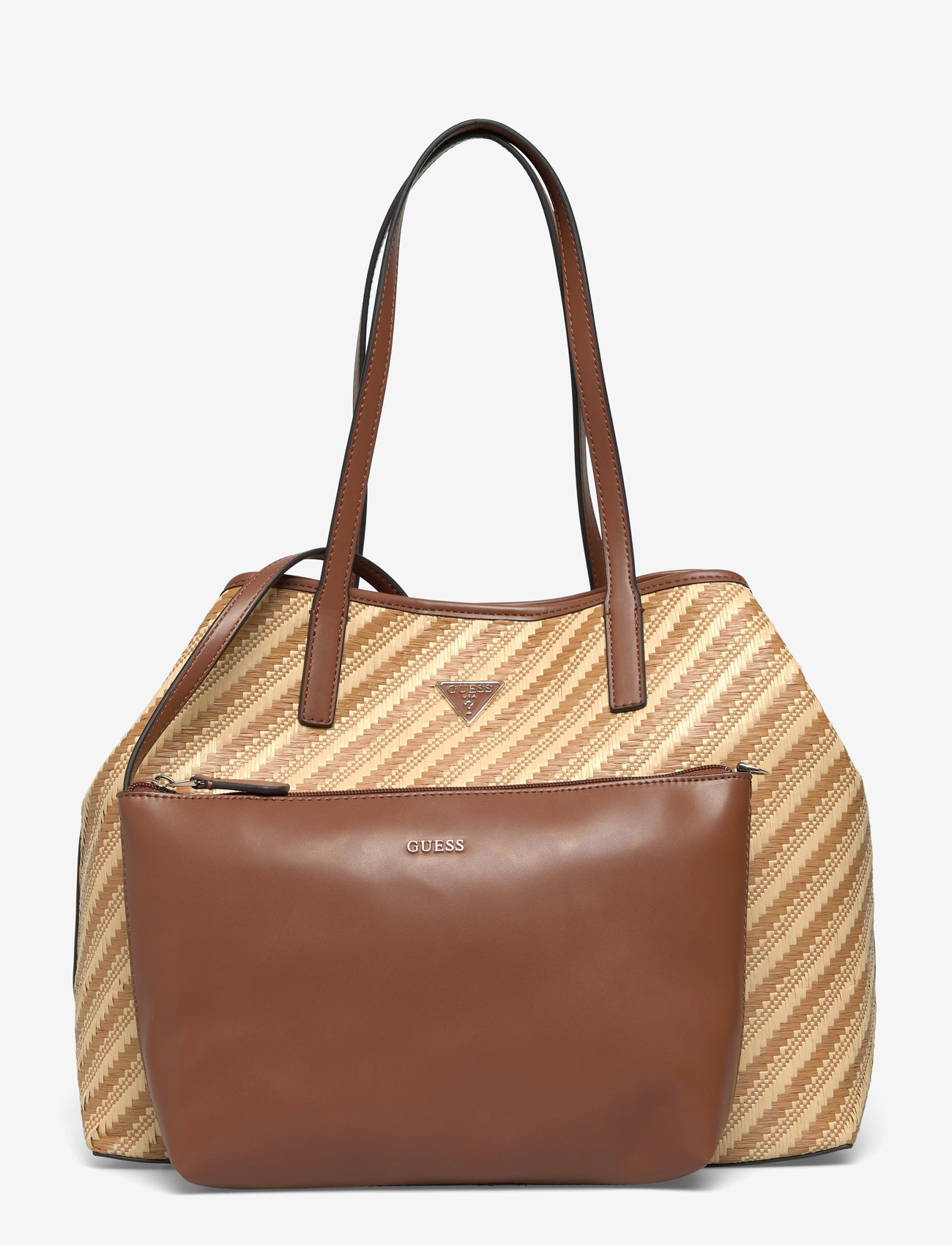 GUESS - VIKKY II LARGE 2 IN 1 TOTE - shoppers - natural/cognac - 4