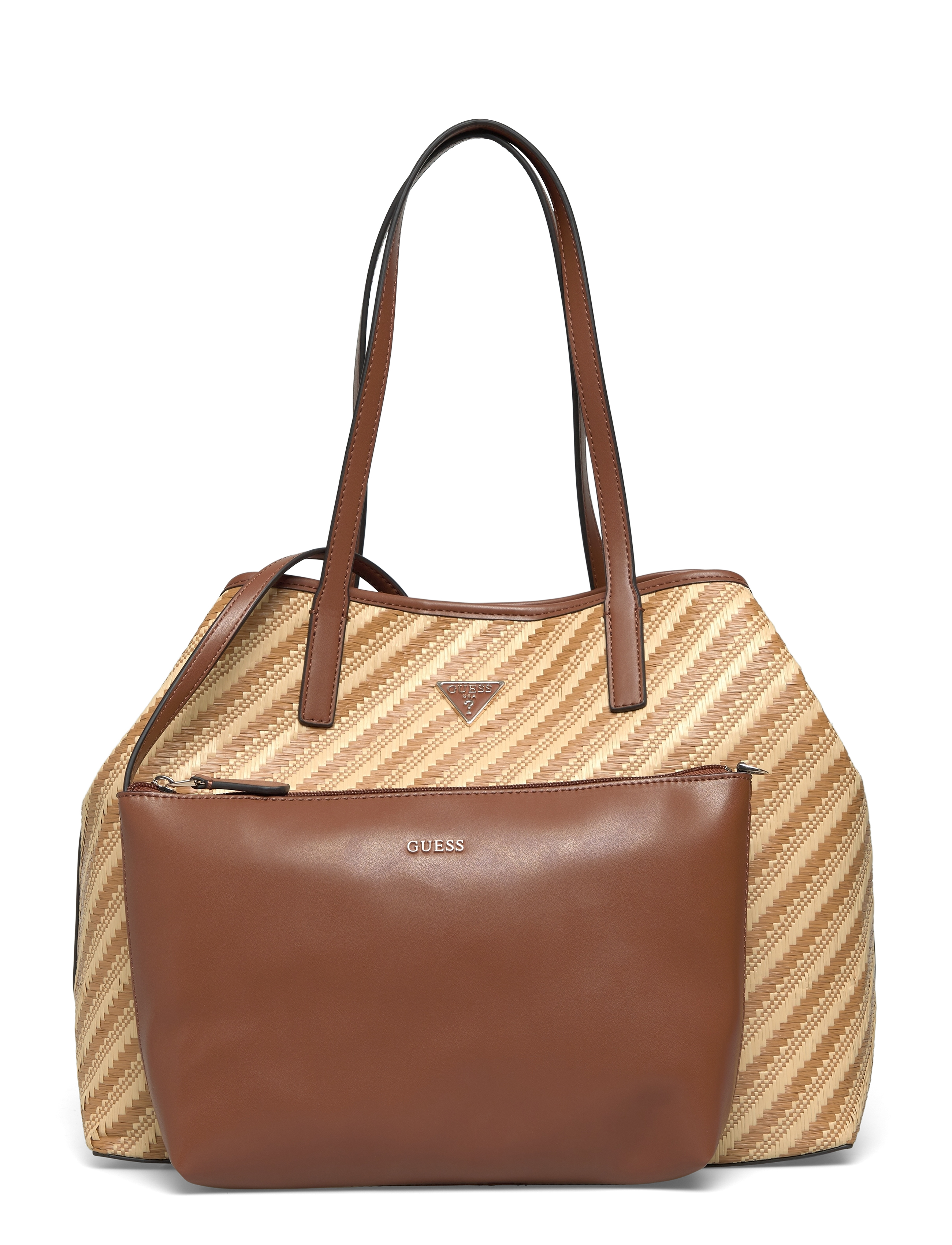GUESS - VIKKY II LARGE 2 IN 1 TOTE - natural/cognac - 4