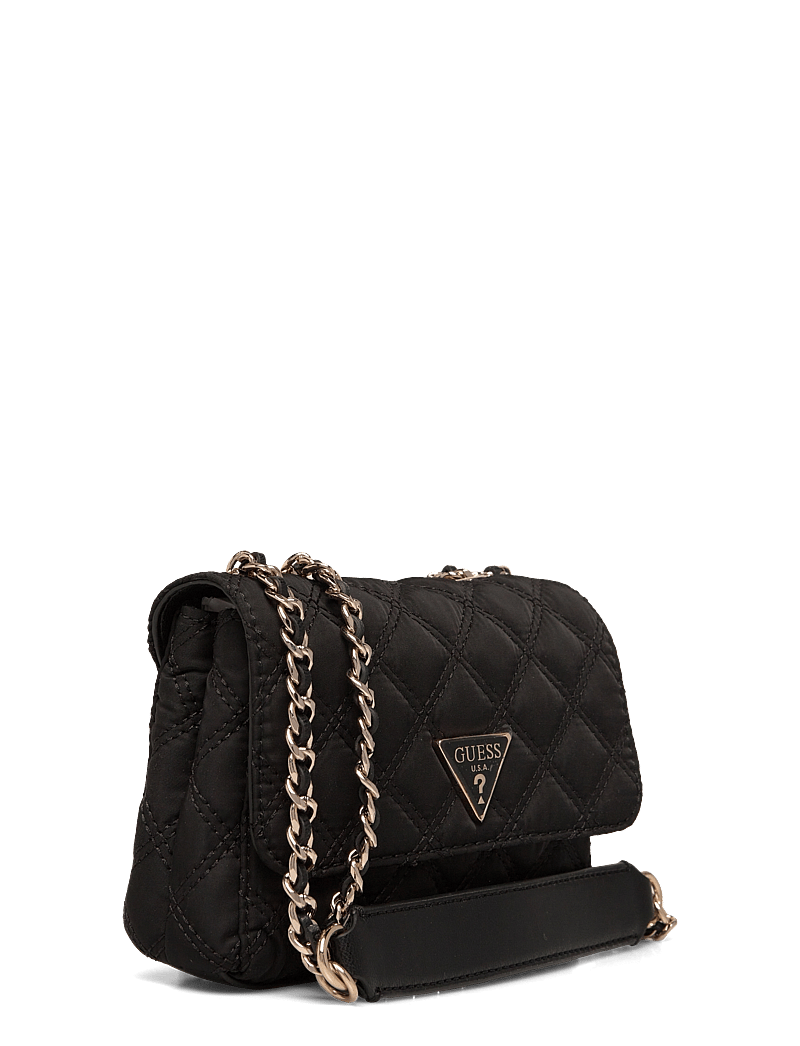 GUESS - GIULLY MINI 2 COMP CNVRTBL FLP - torebki crossbody - black - 2