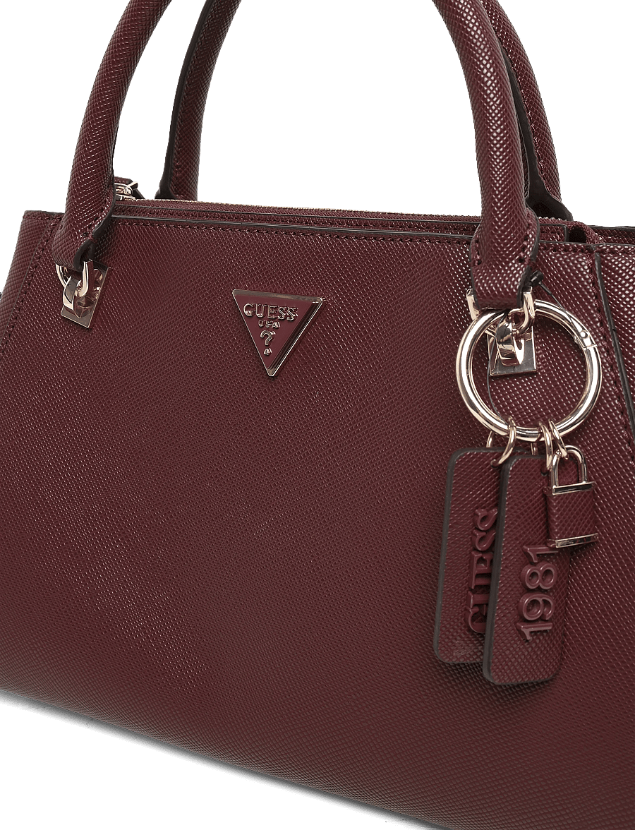 GUESS - NOELLE II LUXURY SATCHEL - alltags-style - burgundy - 2