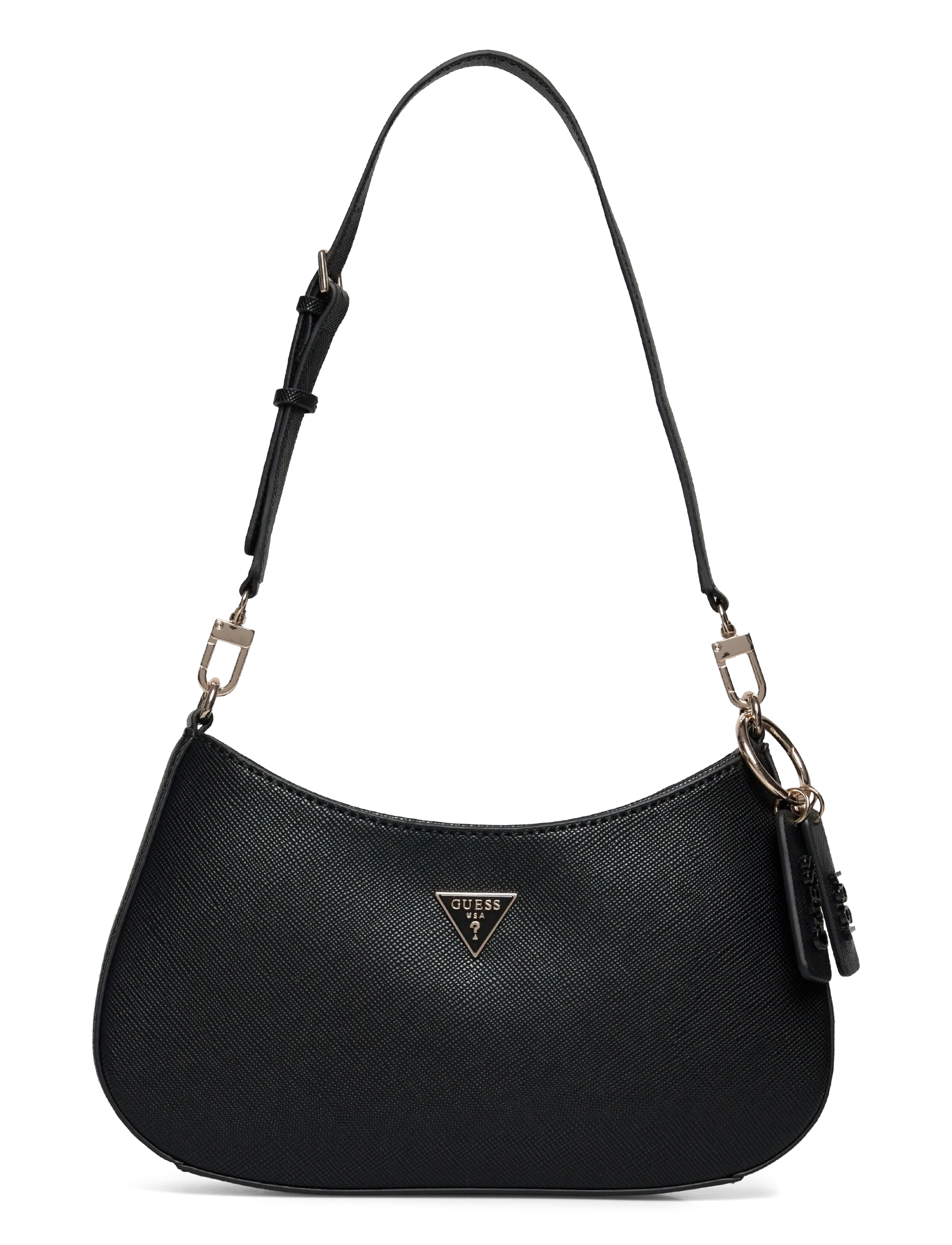 GUESS Noelle Ii Top Zip Shoulder Bag, One Size, Black, Tasker > Små Skuldertasker-Crossbody-Tasker, Dame