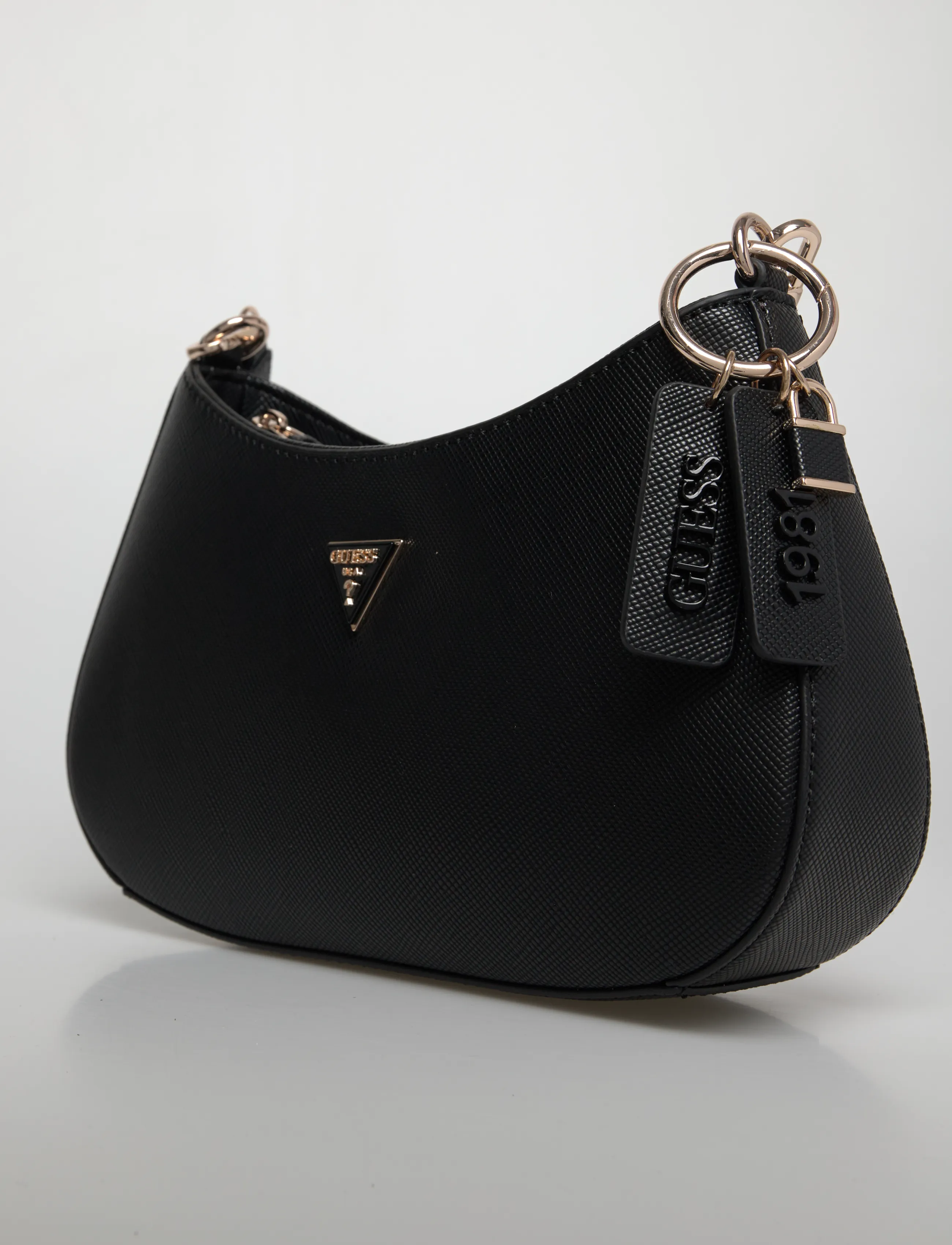 GUESS - NOELLE II TOP ZIP SHOULDER BAG - alltags-style - black - 3