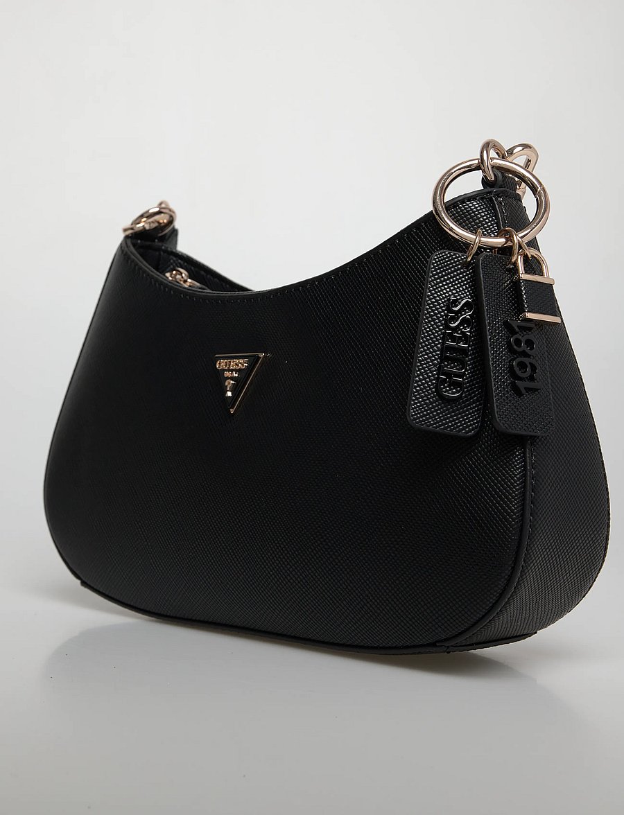 GUESS - NOELLE II TOP ZIP SHOULDER BAG - alltags-style - black - 3