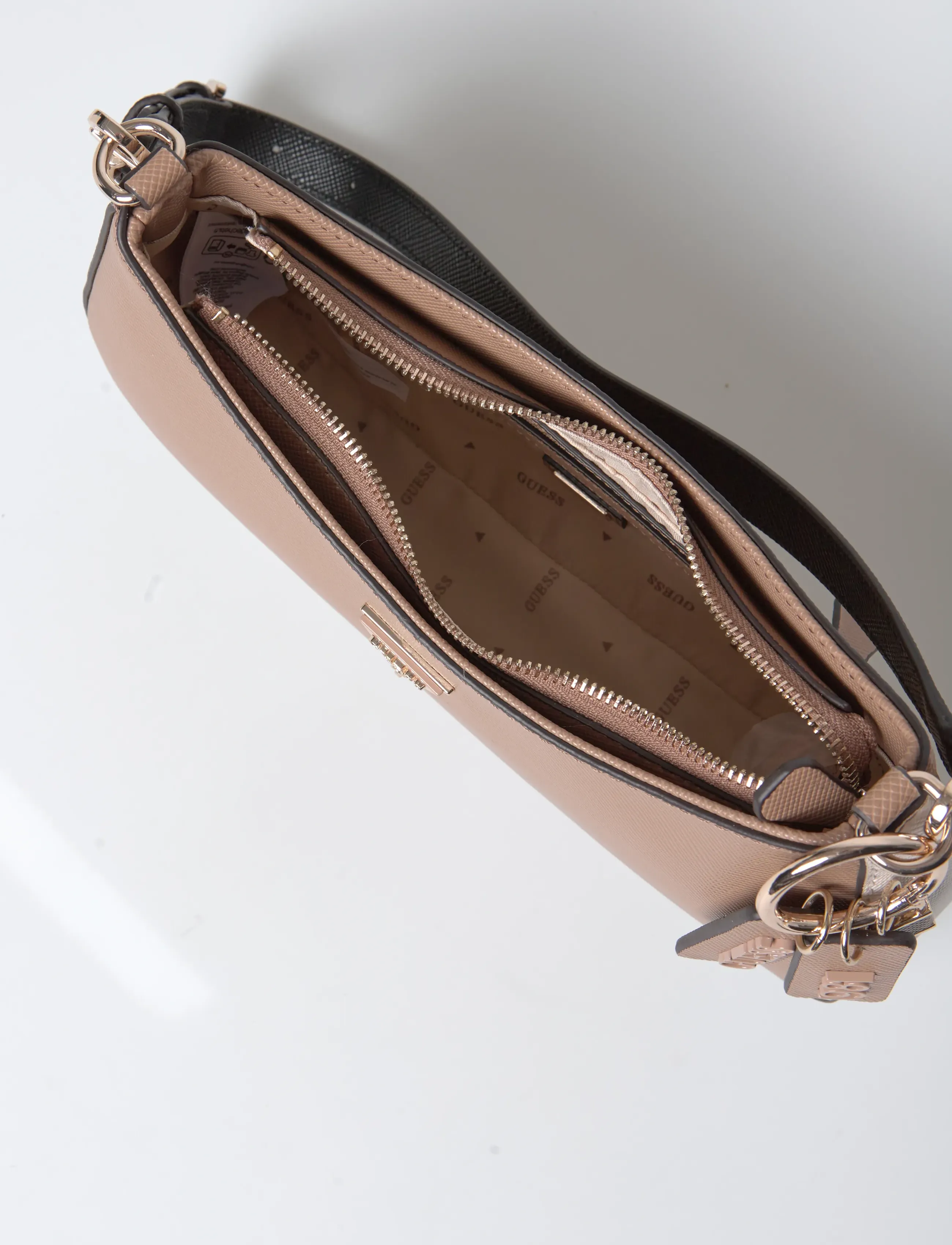 GUESS - NOELLE II TOP ZIP SHOULDER BAG - vardagsstil - tan multi - 4