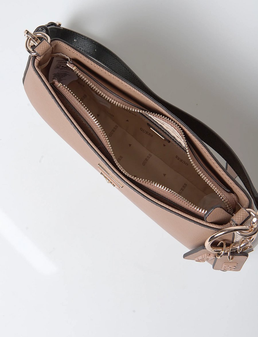GUESS - NOELLE II TOP ZIP SHOULDER BAG - alltags-style - tan multi - 4