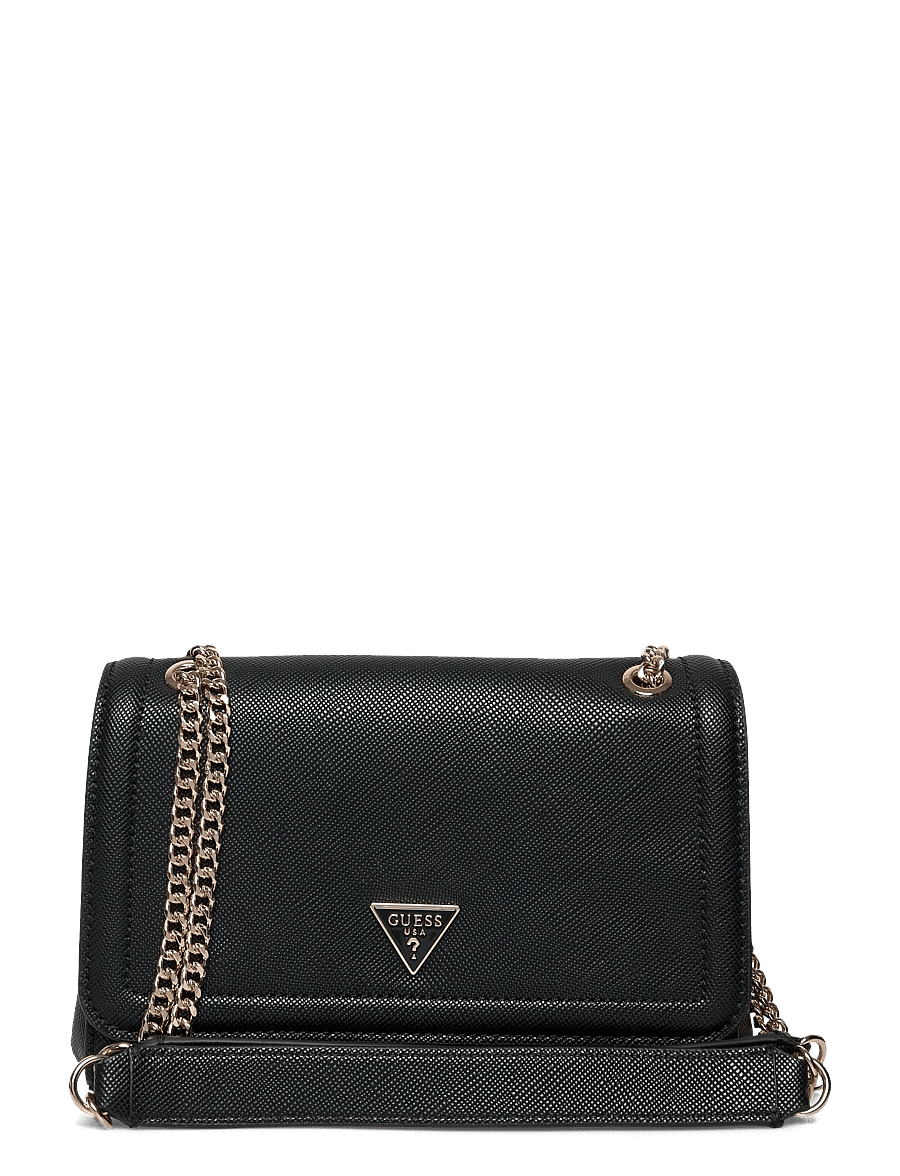 GUESS - NOELLE II CONV XBODY FLAP - crossbody bags - black - 0