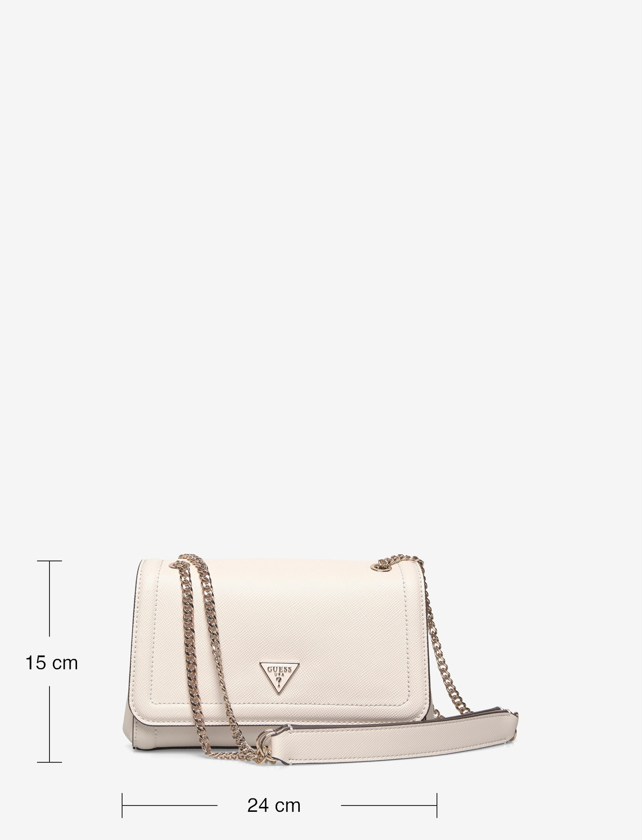 GUESS - NOELLE II CNVRTBLE XBODY FLAP - umhängetaschen - bone - 3