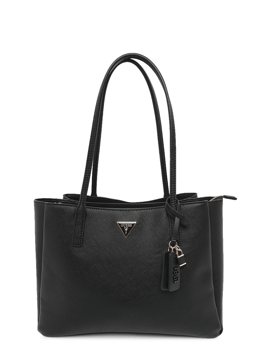 GUESS - NOELLE II TECH TOTE - tote bags - black - 0