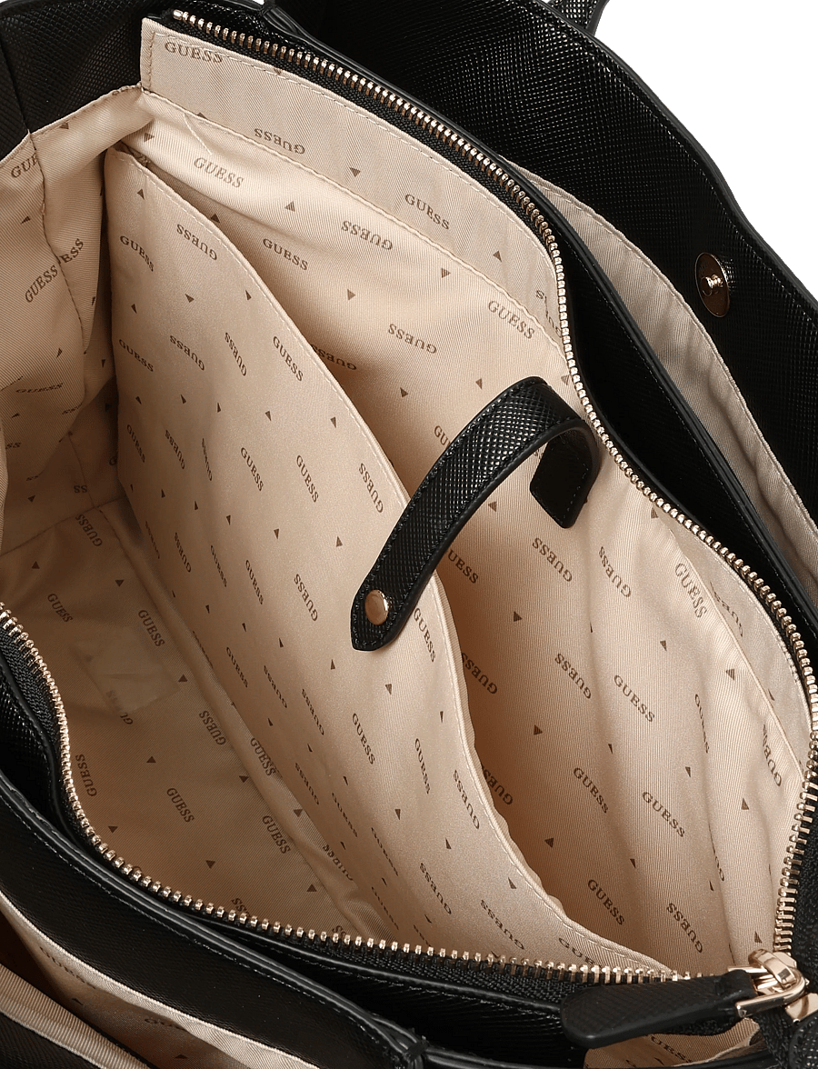GUESS - NOELLE II TECH TOTE - tote bags - black - 3